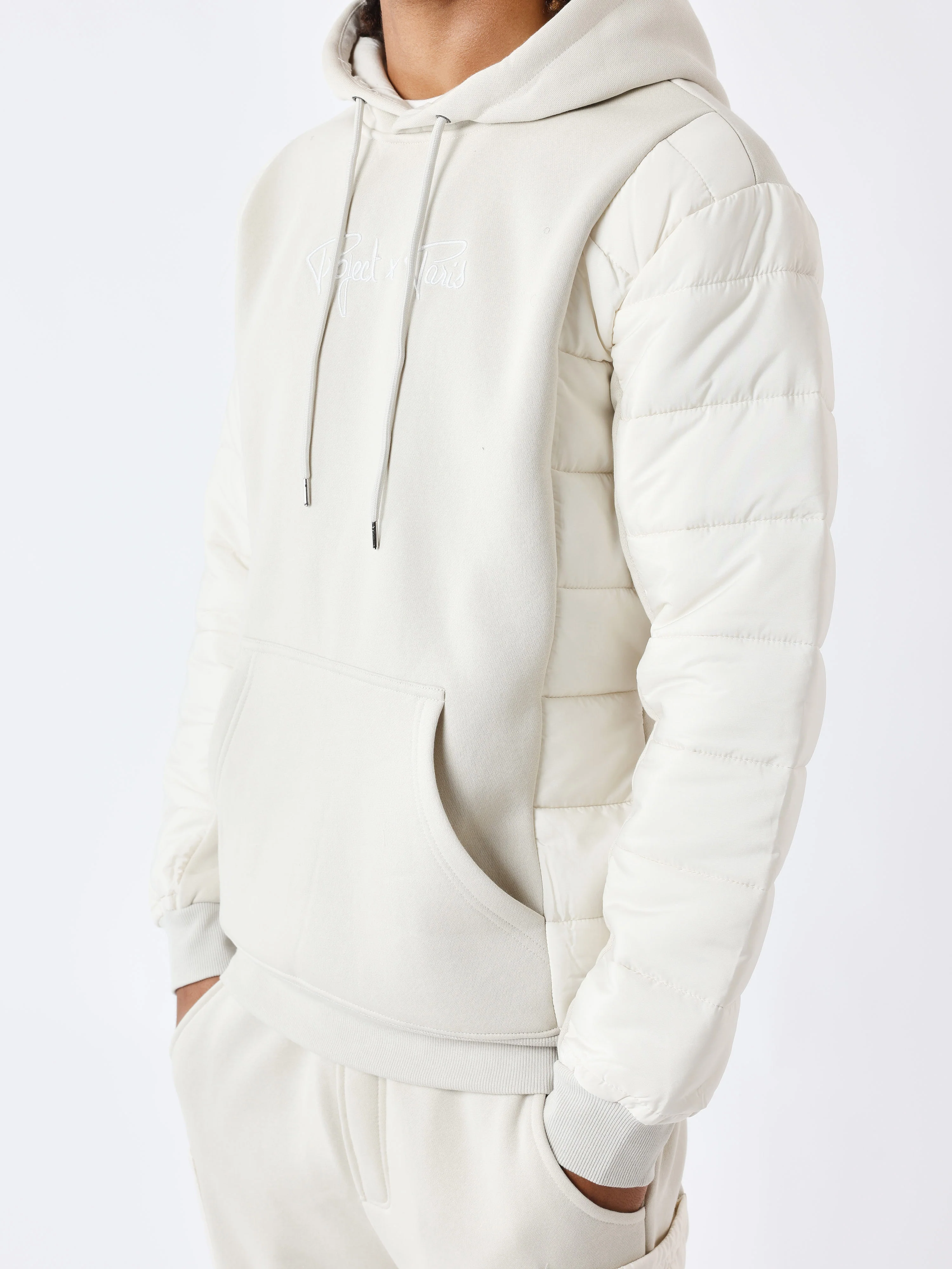 Sweat à Capuche avec empiècement bimatière - Image 5