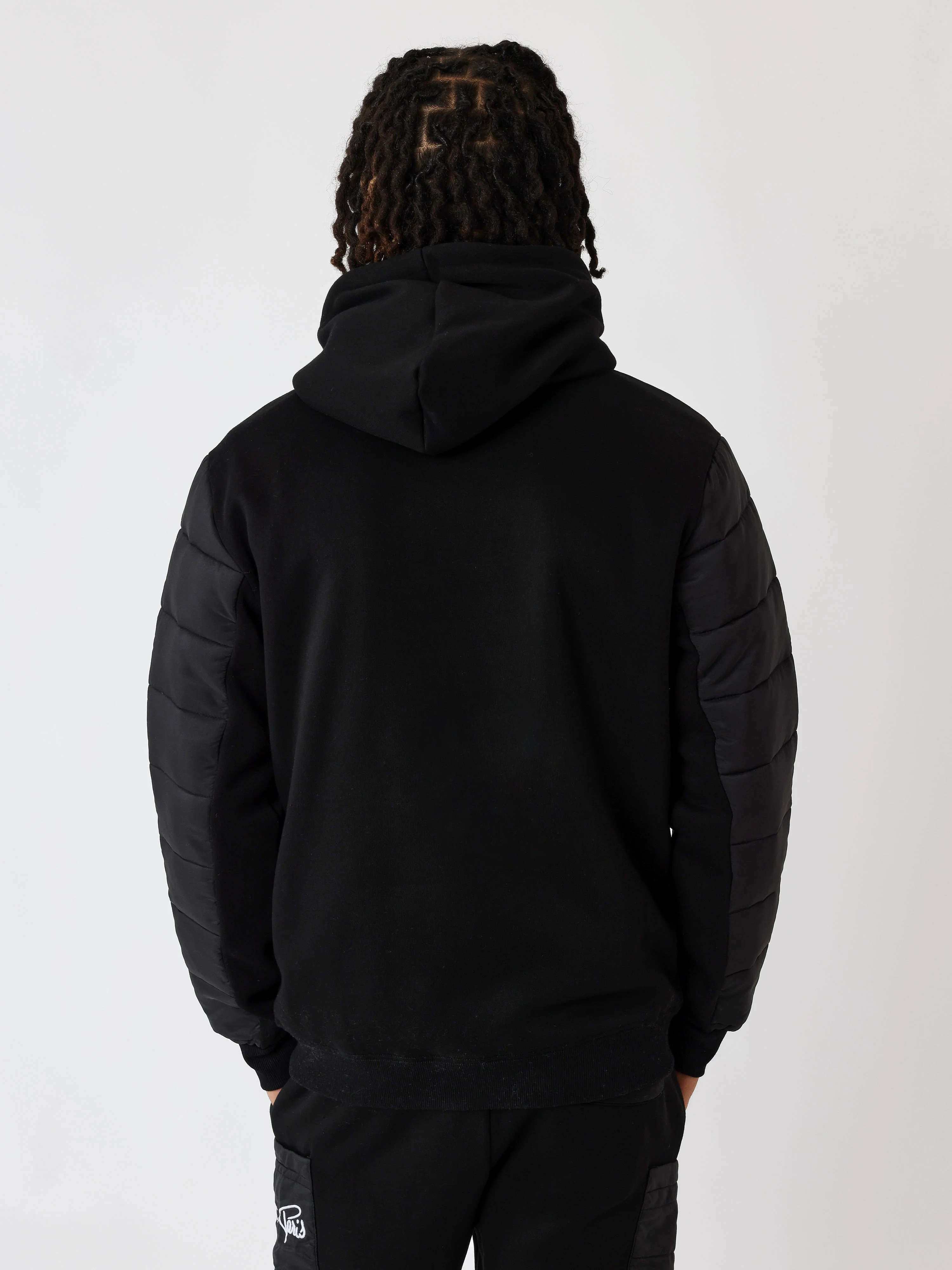 Sweat à Capuche avec empiècement bimatière - Image 2