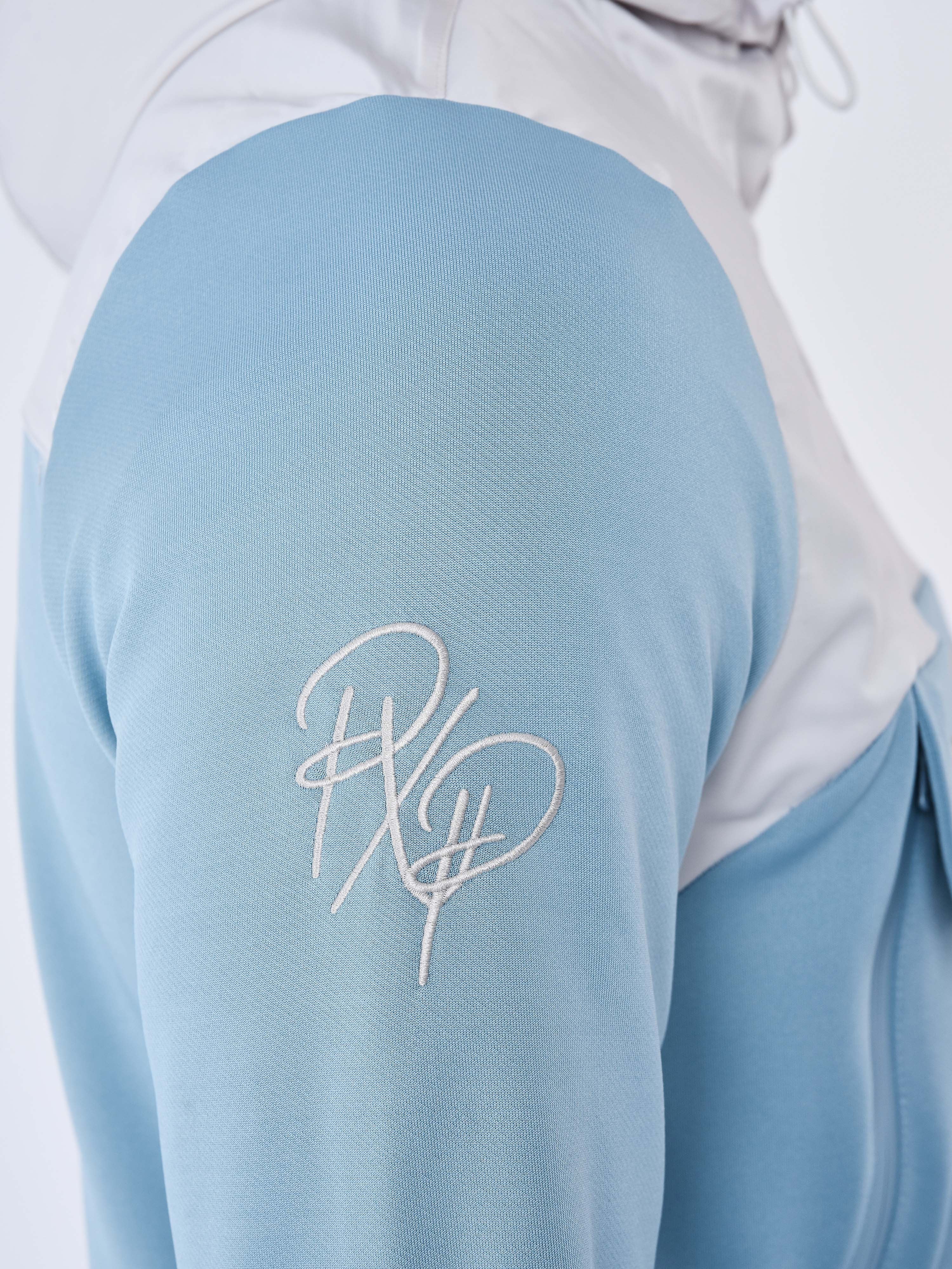Sweat à Capuche style coupe vent bicolore - Image 6
