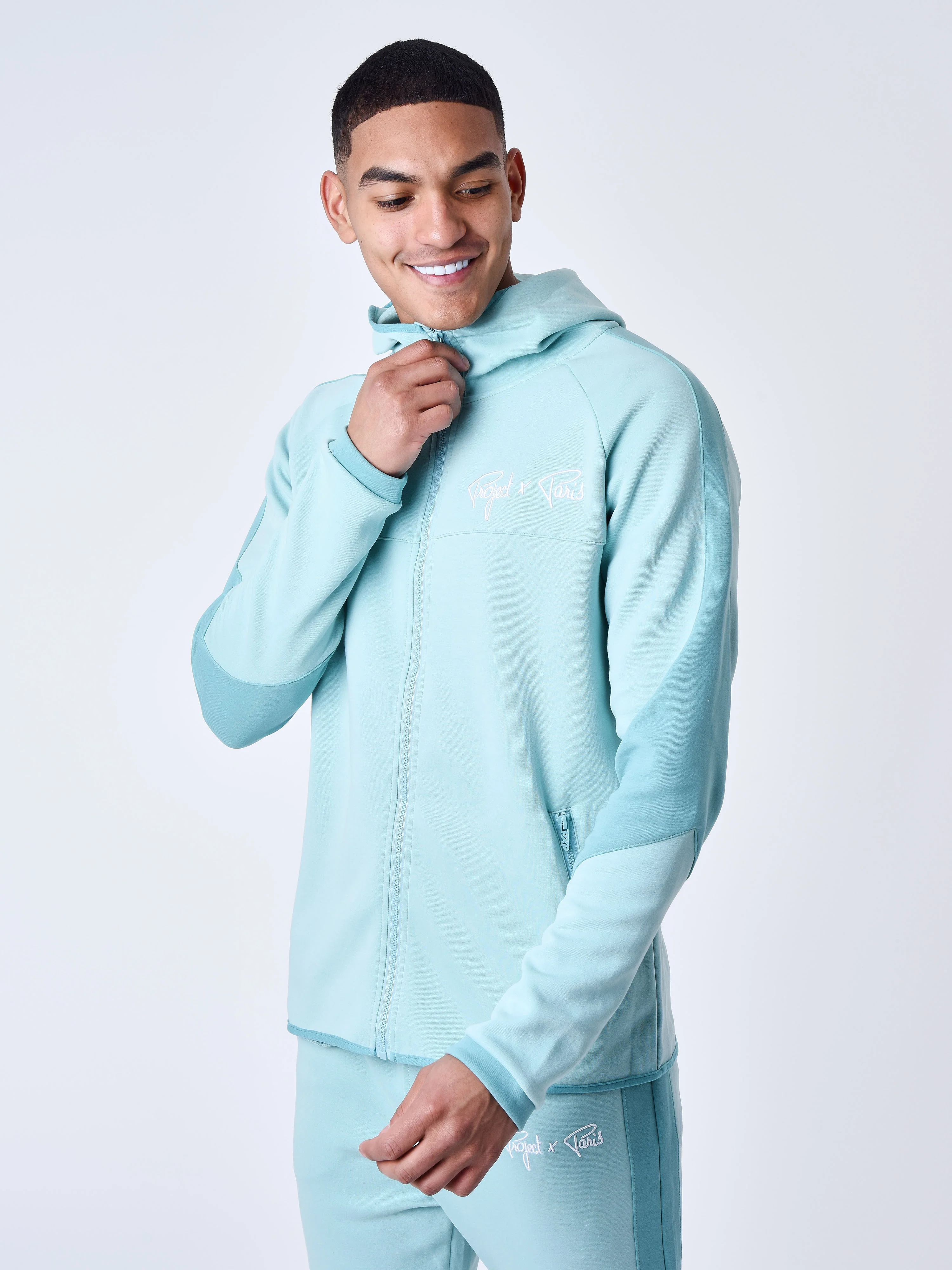Sweat à Capuche zippé two tone - Image 10