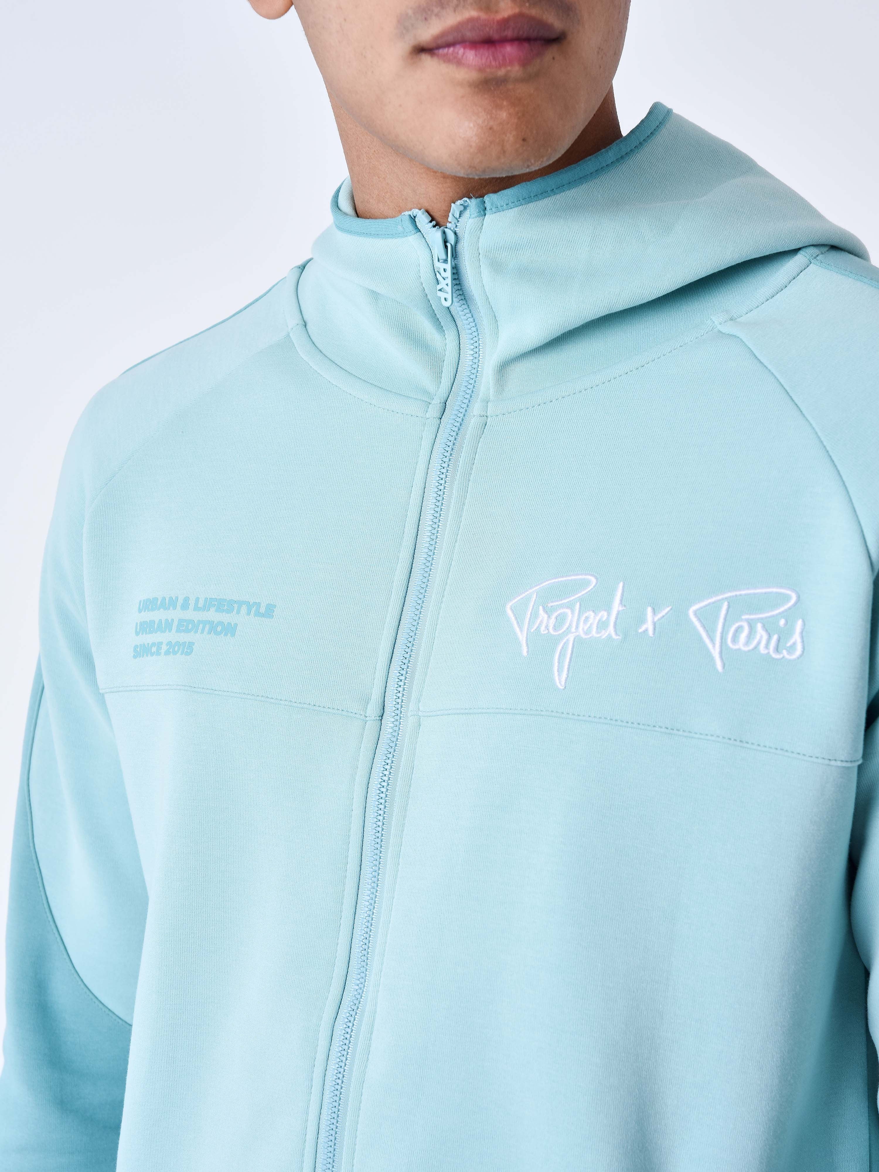 Sweat à Capuche zippé two tone - Image 12