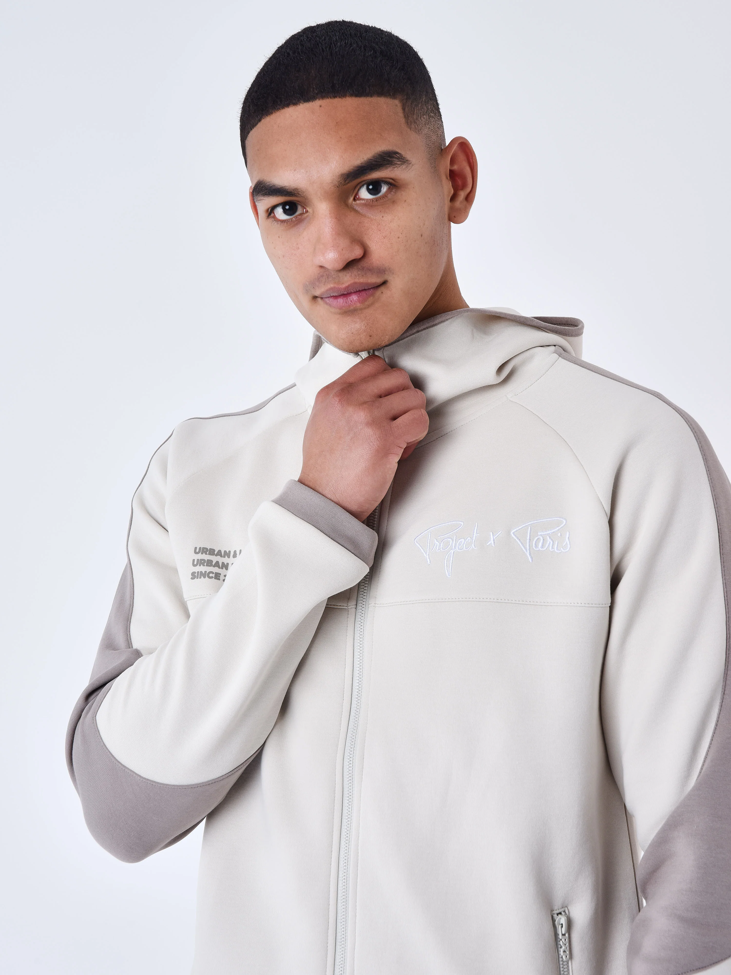 Sweat à Capuche zippé two tone - Image 25
