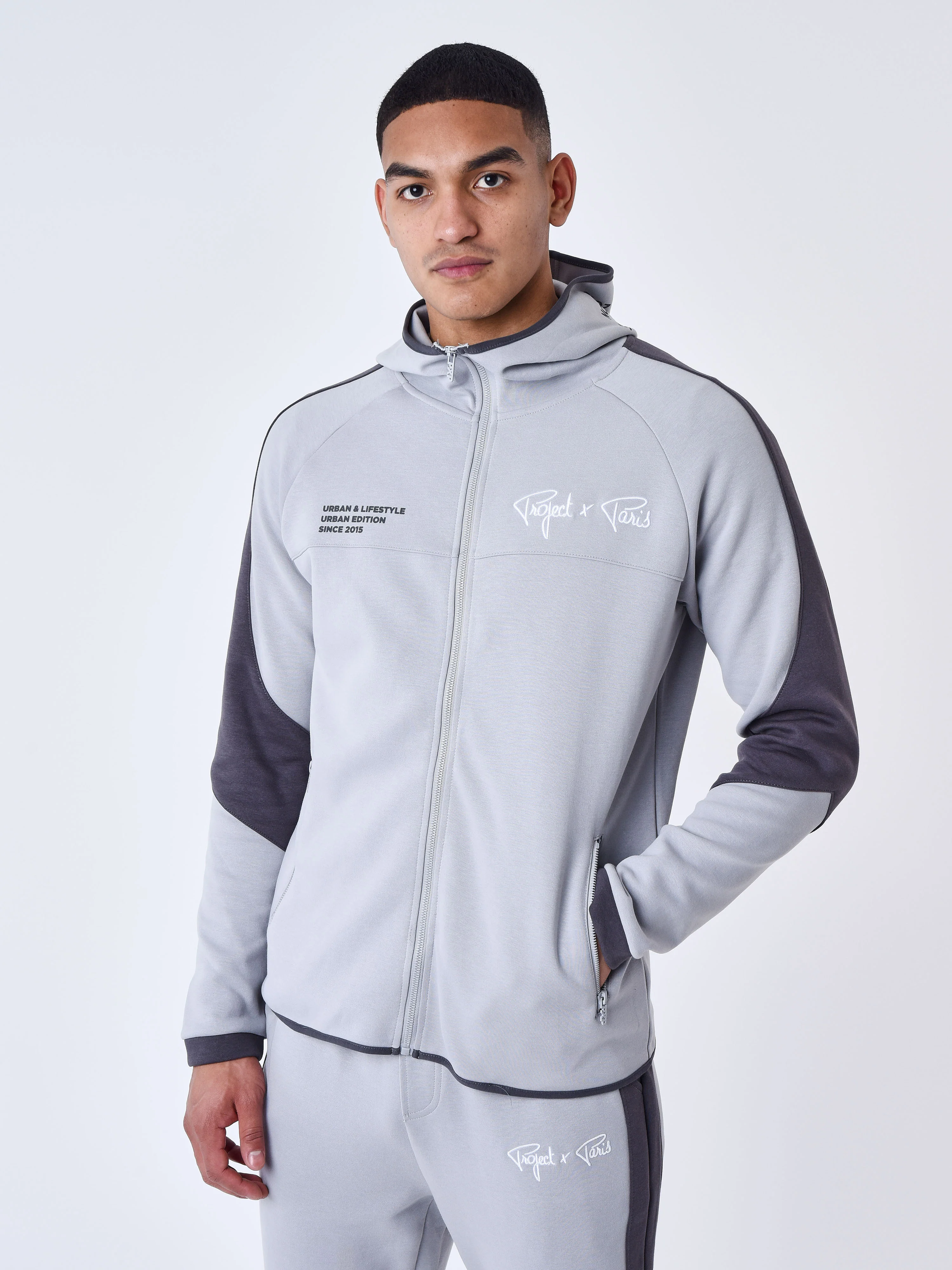 Sweat à Capuche zippé two tone - Image 31