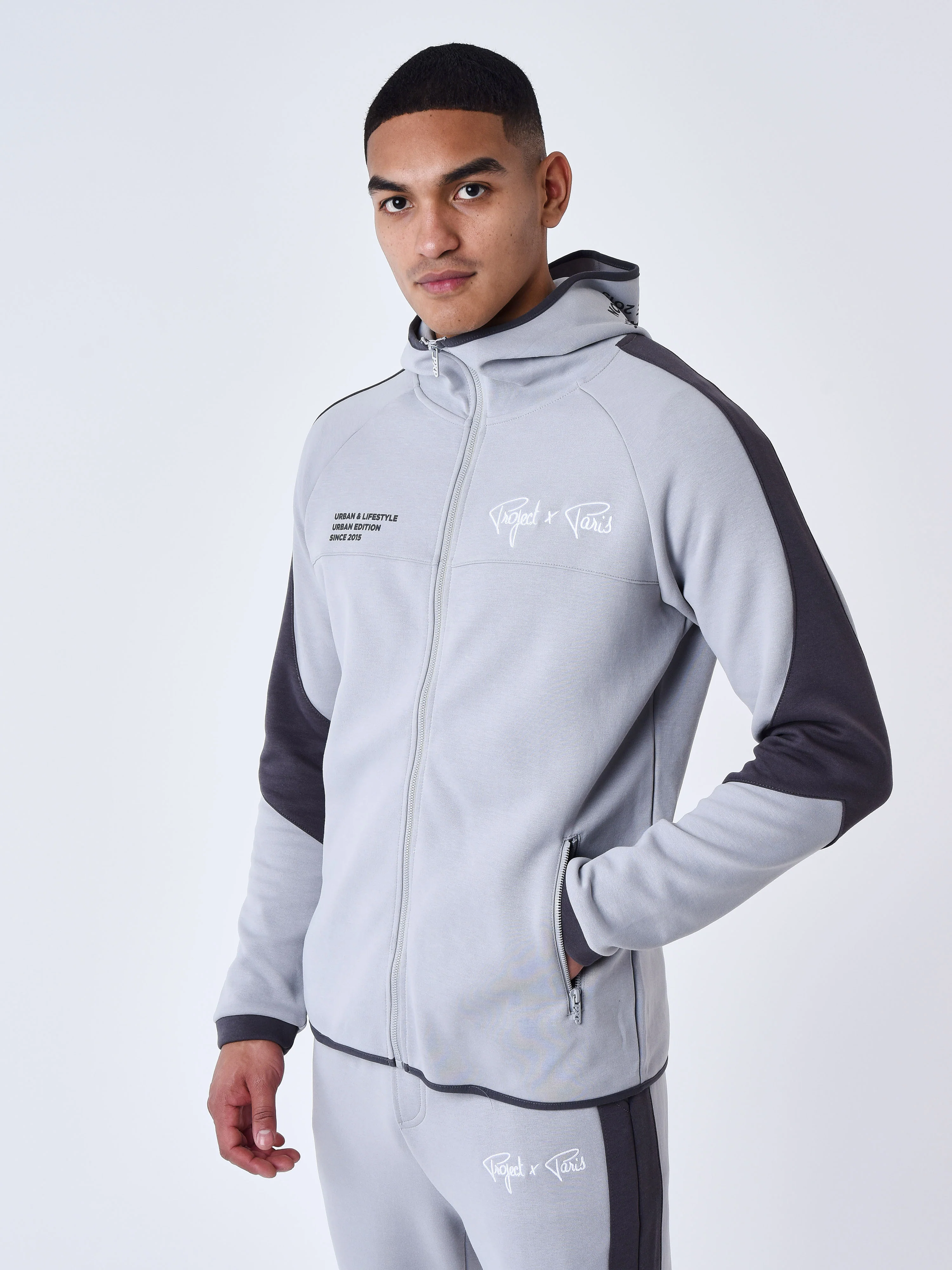 Sweat à Capuche zippé two tone - Image 34