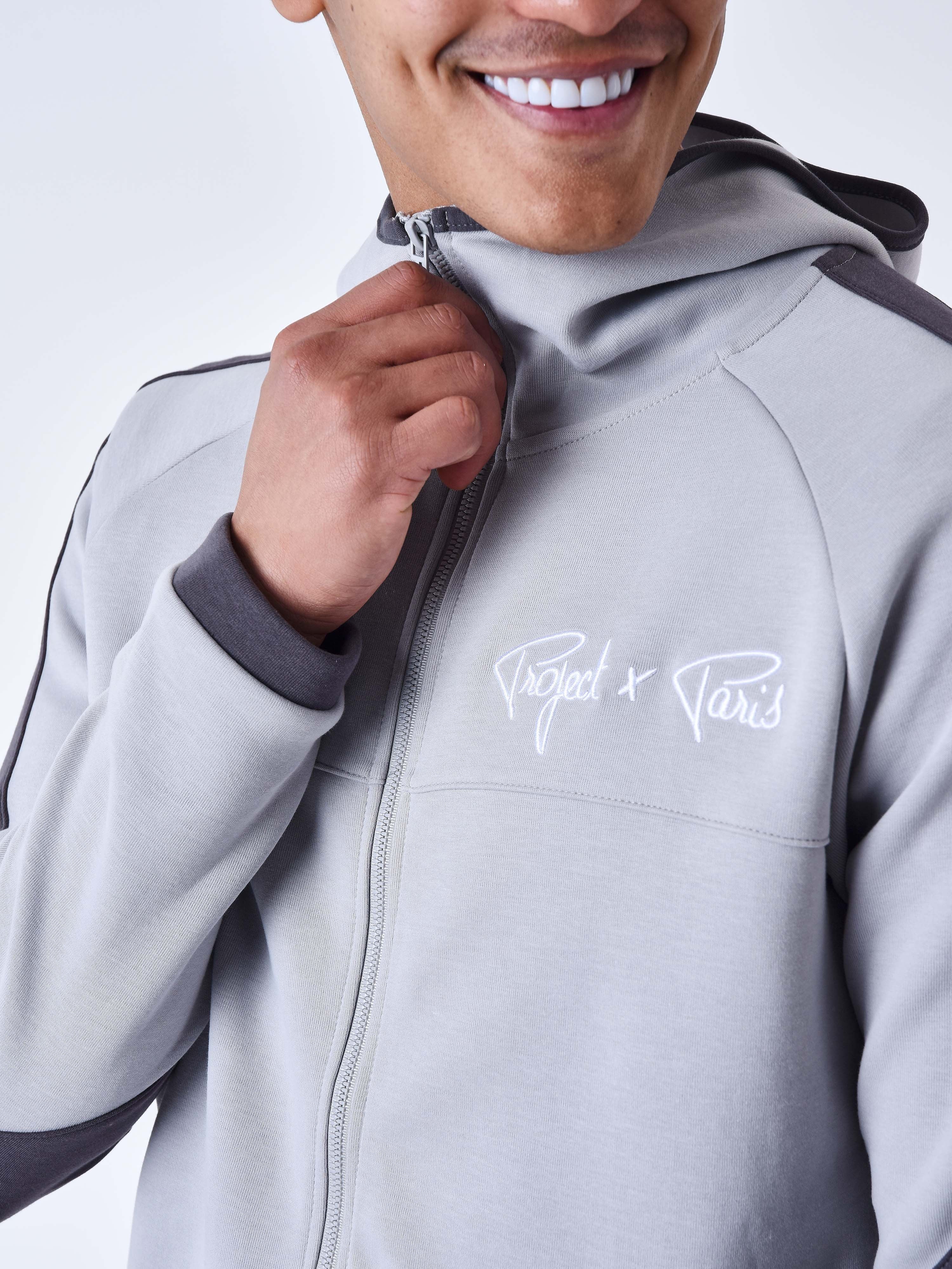 Sweat à Capuche zippé two tone - Image 36