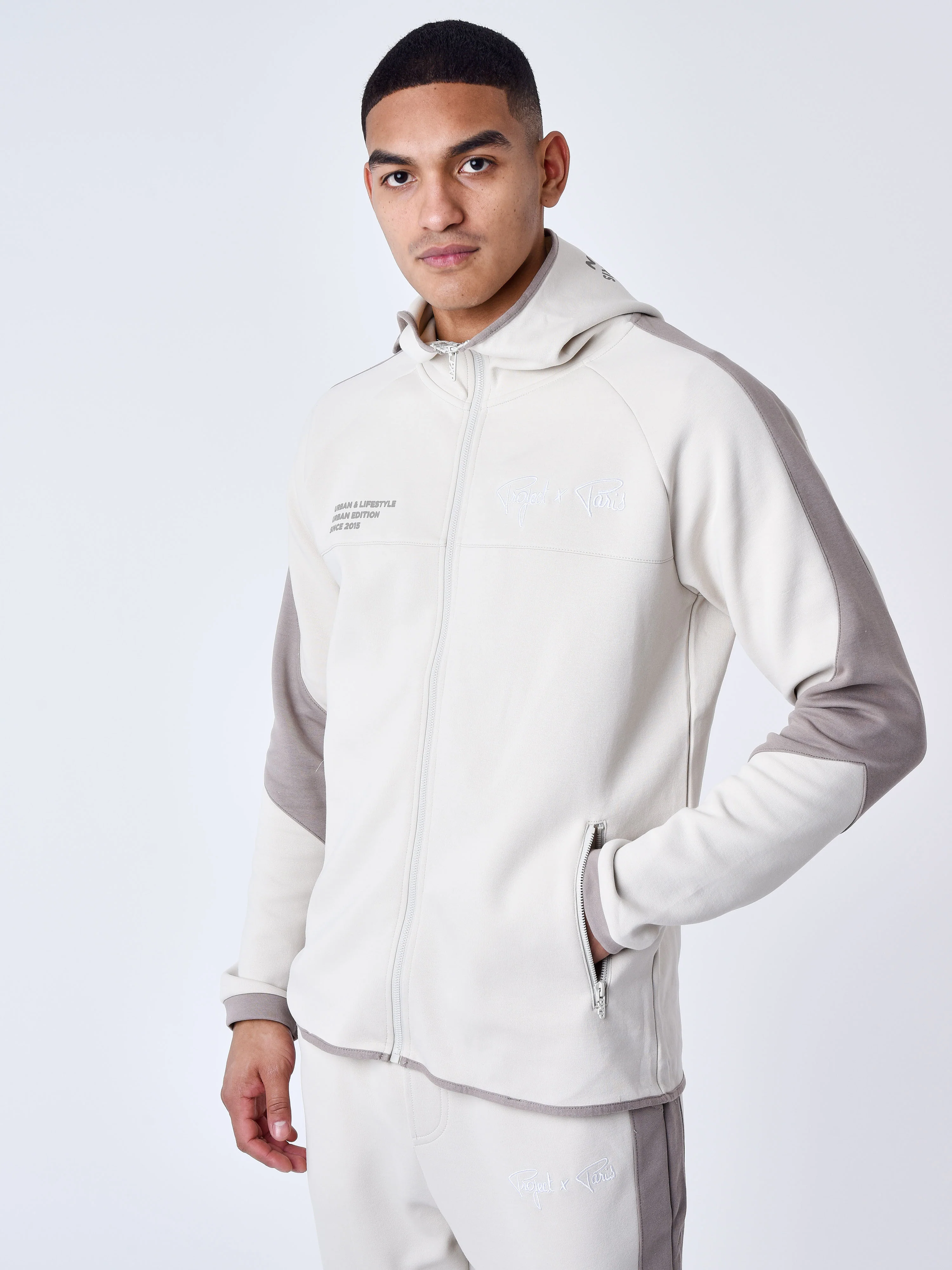 Sweat à Capuche zippé two tone - Image 4
