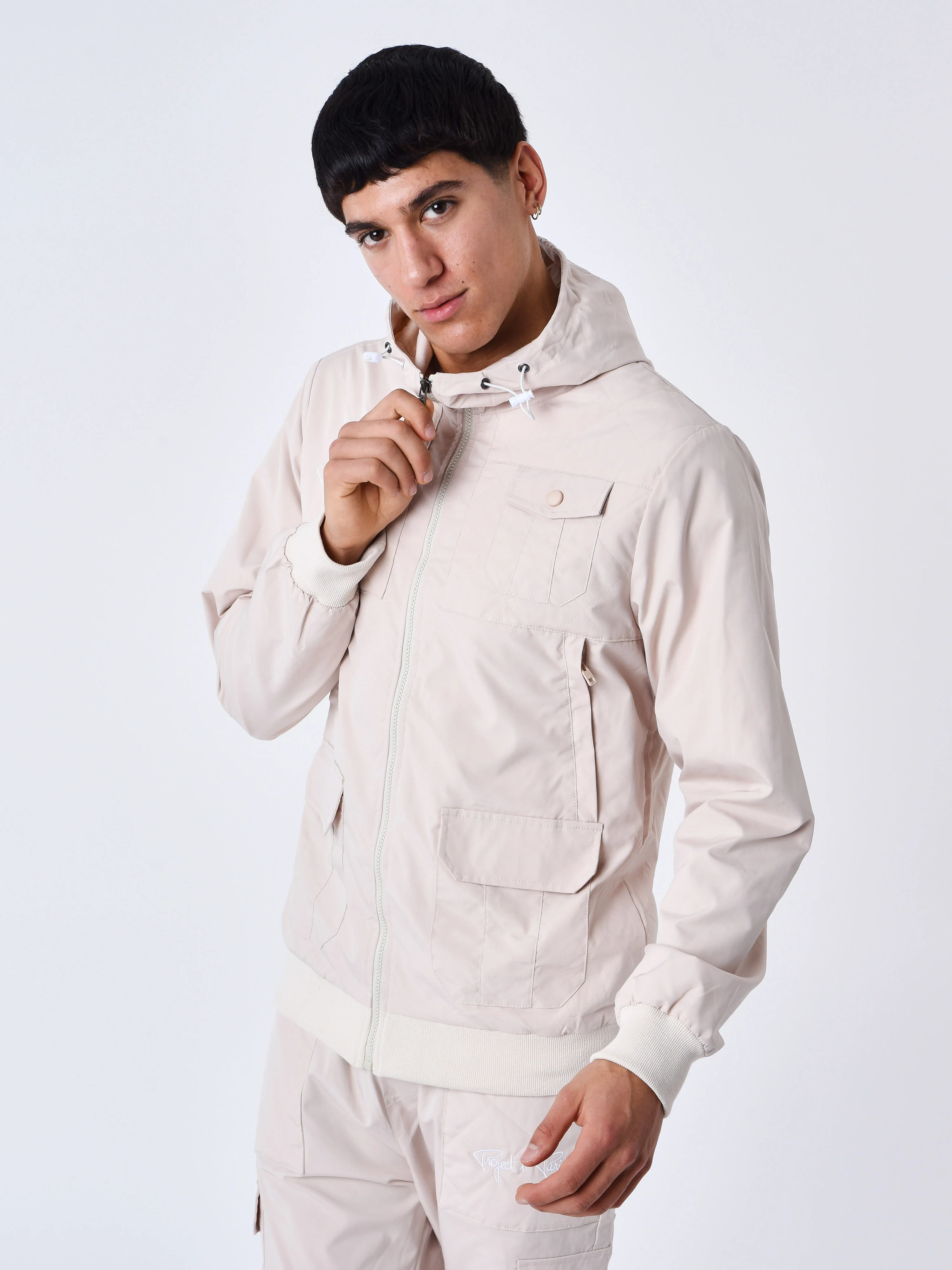 Veste à capuche avec empiècement - Image 4