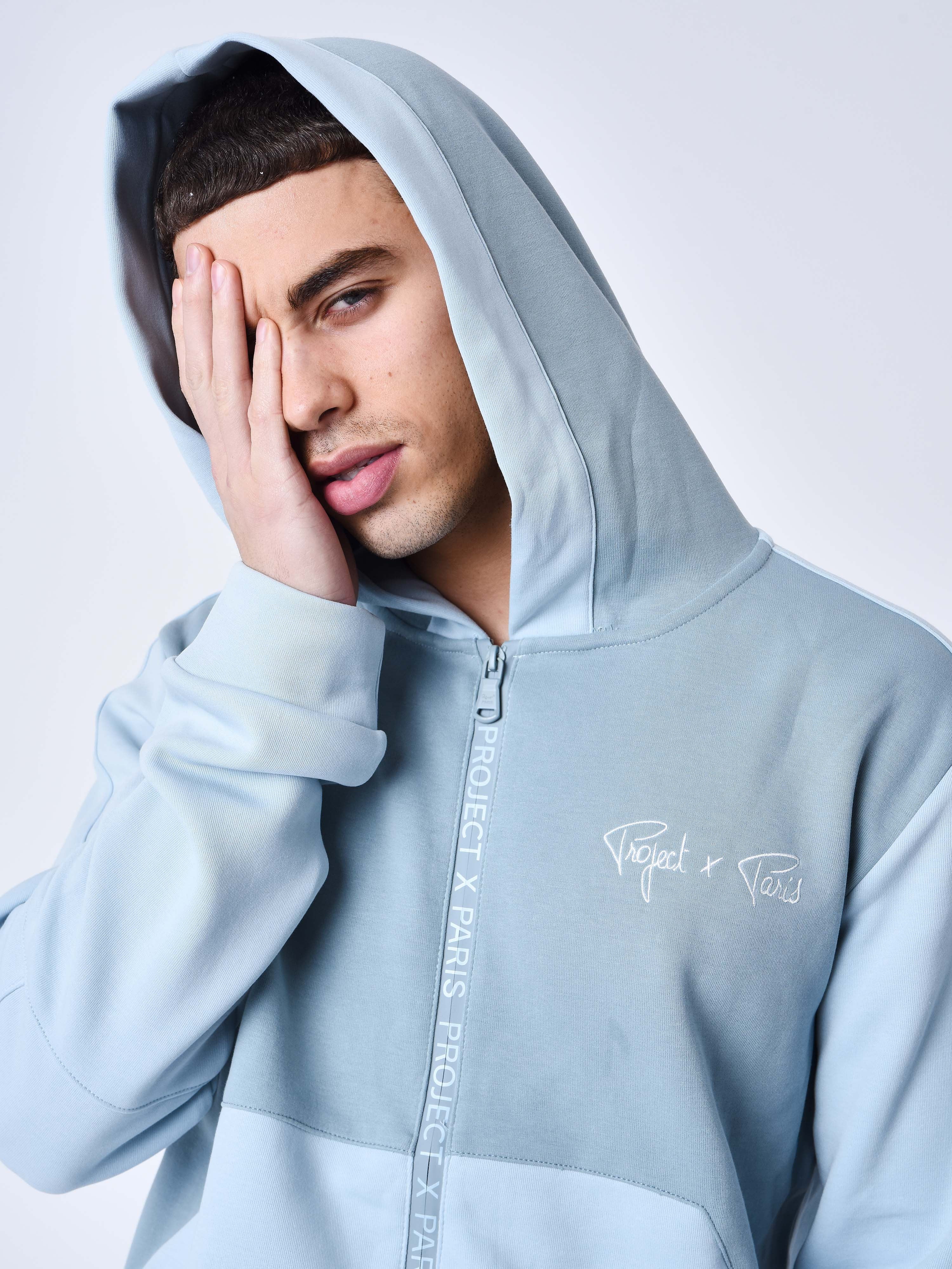Sweat à Capuche zippé two tone - Image 3