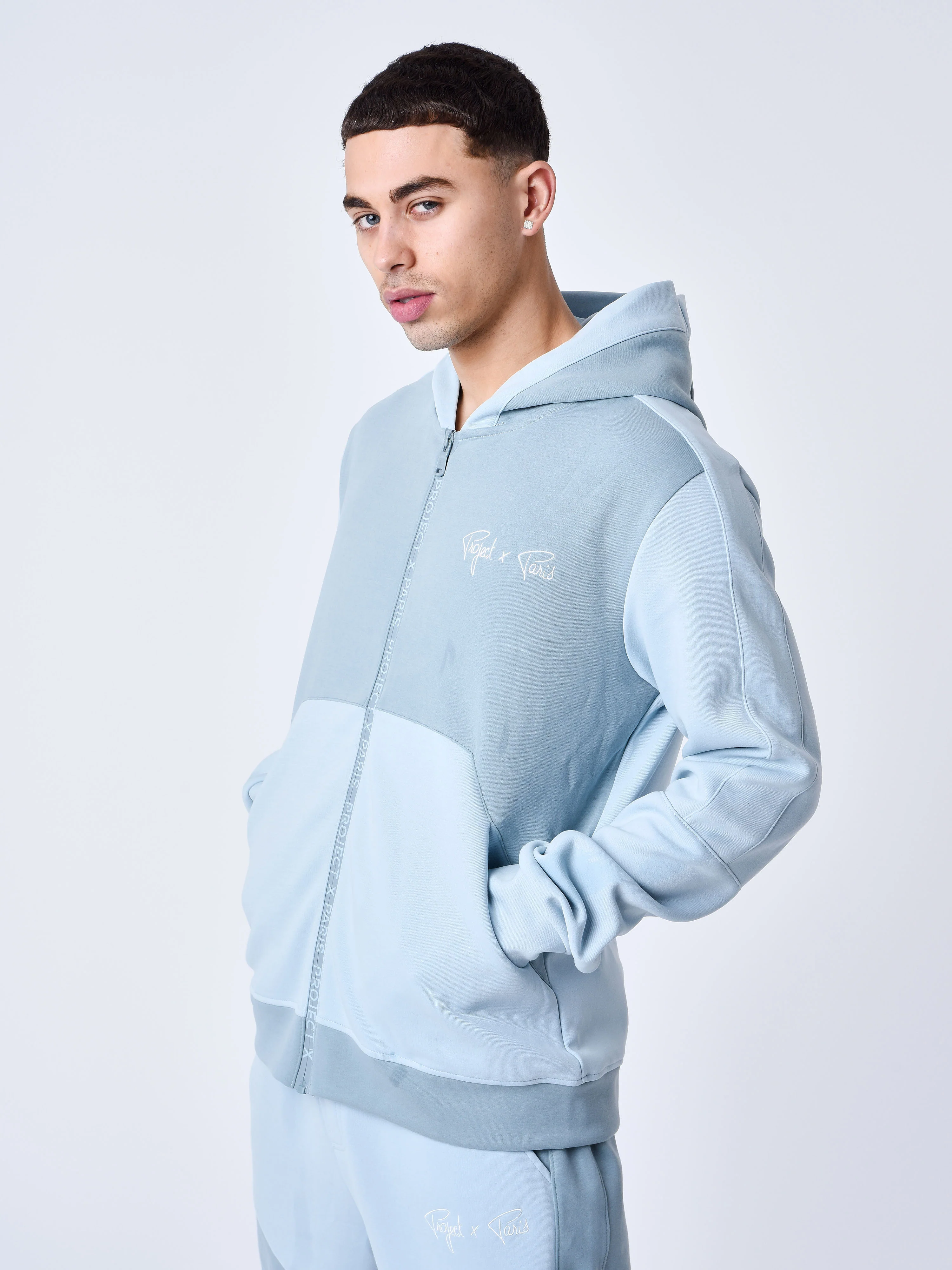 Sweat à Capuche zippé two tone - Image 5