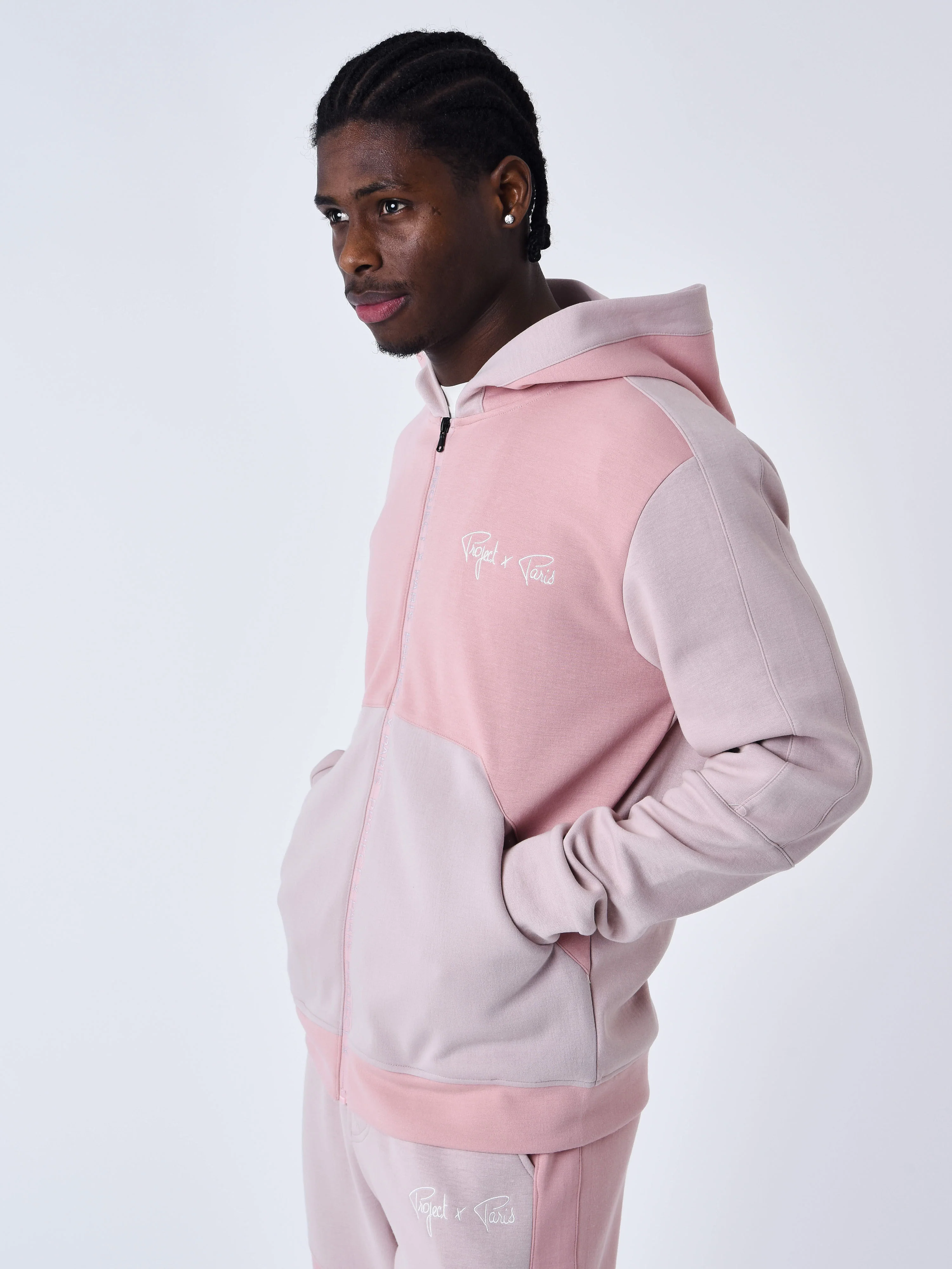 Sweat à Capuche zippé two tone - Image 4