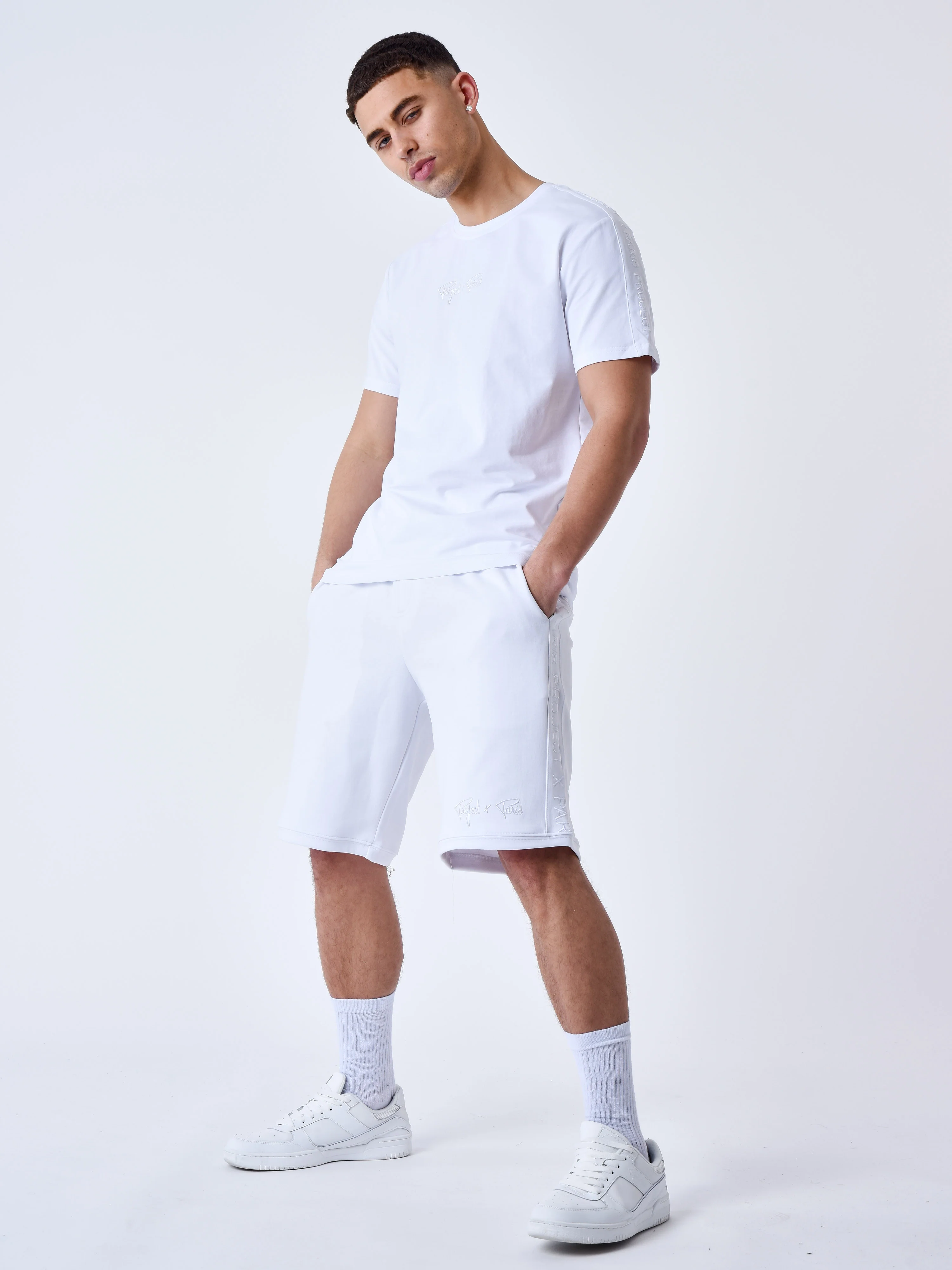 Short Bande logo brodé