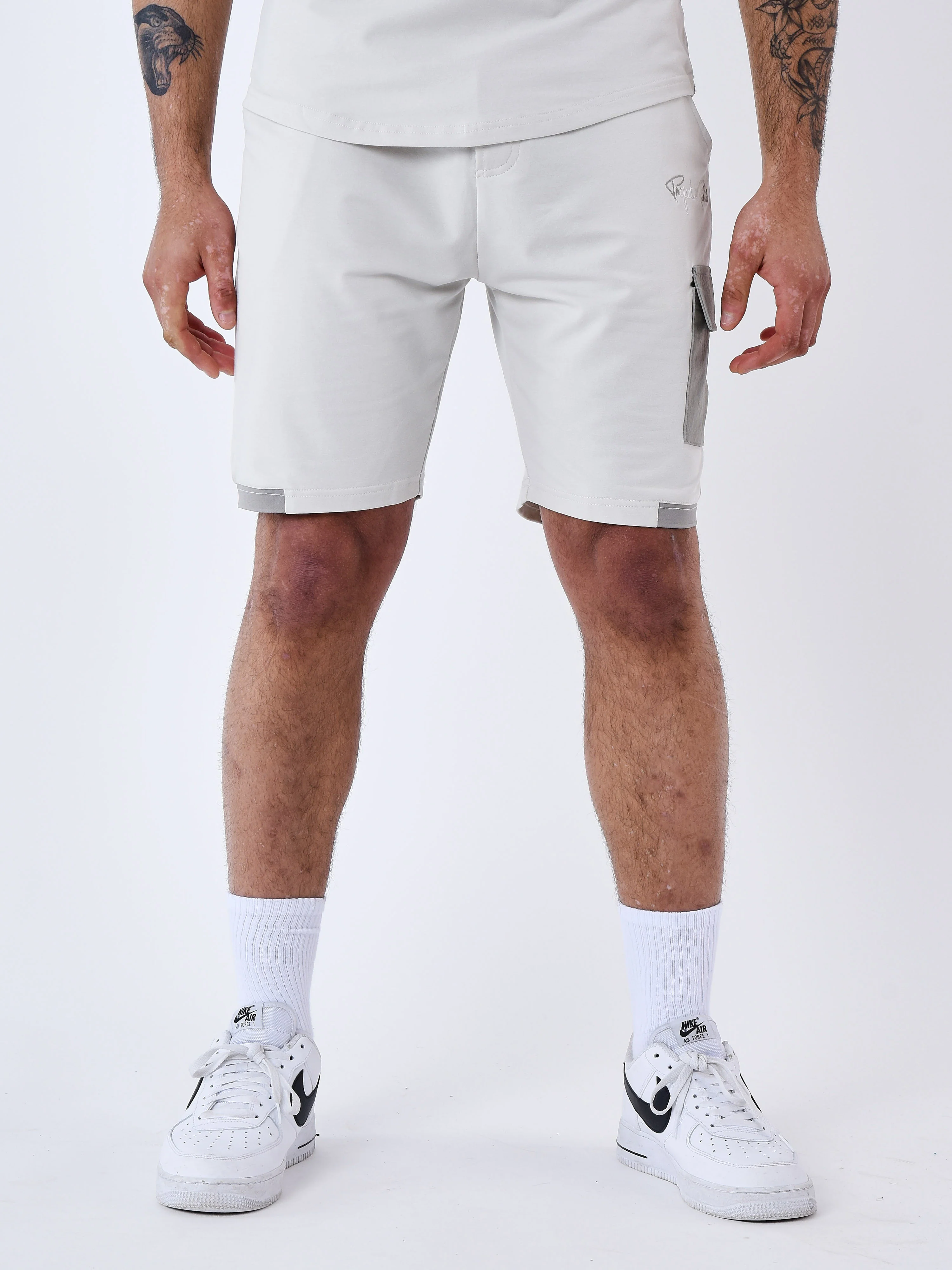 Short avec bande contrastée logotée - Image 2
