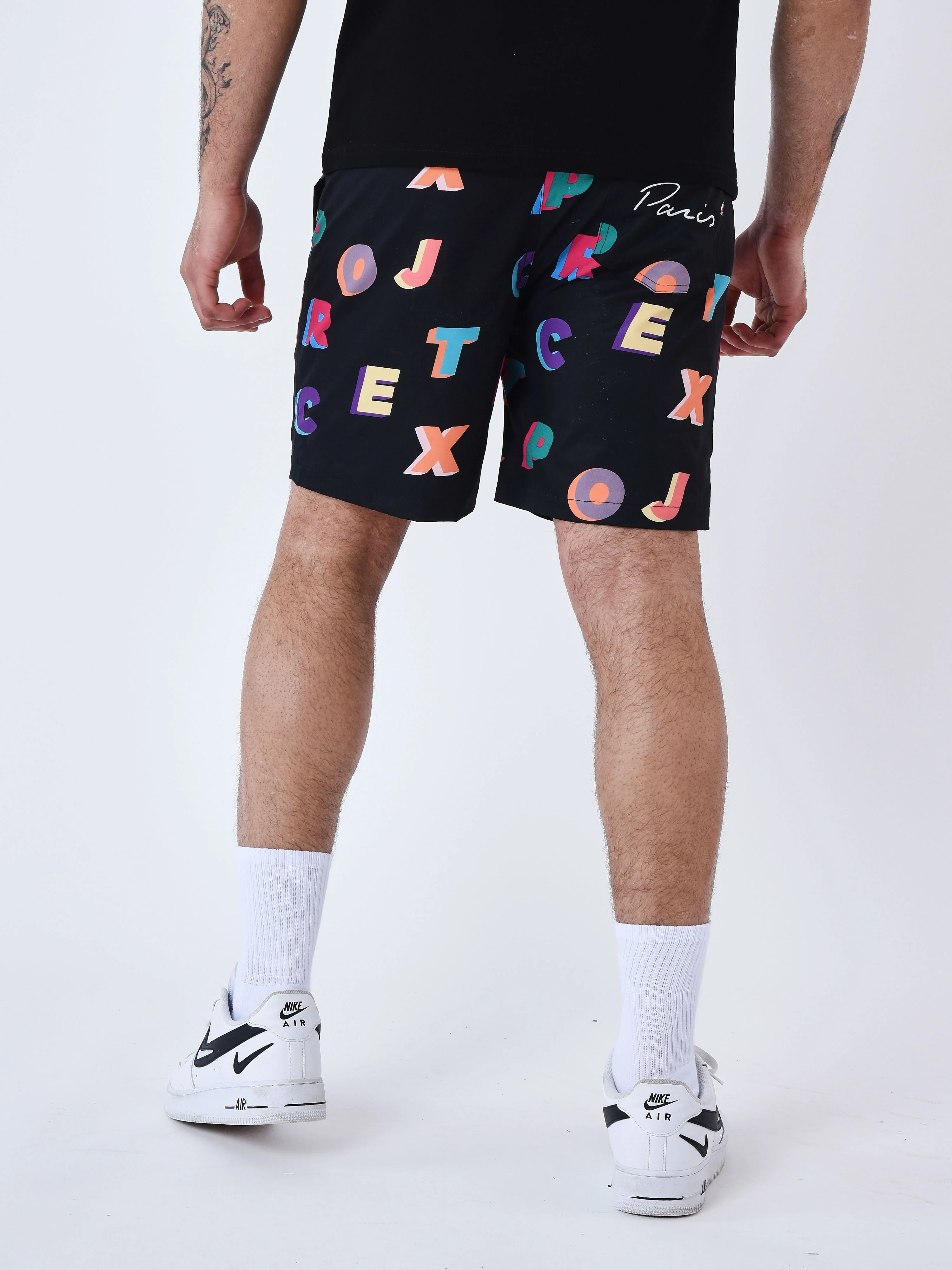 Short de bain Imprimé logo multicolores - Image 6