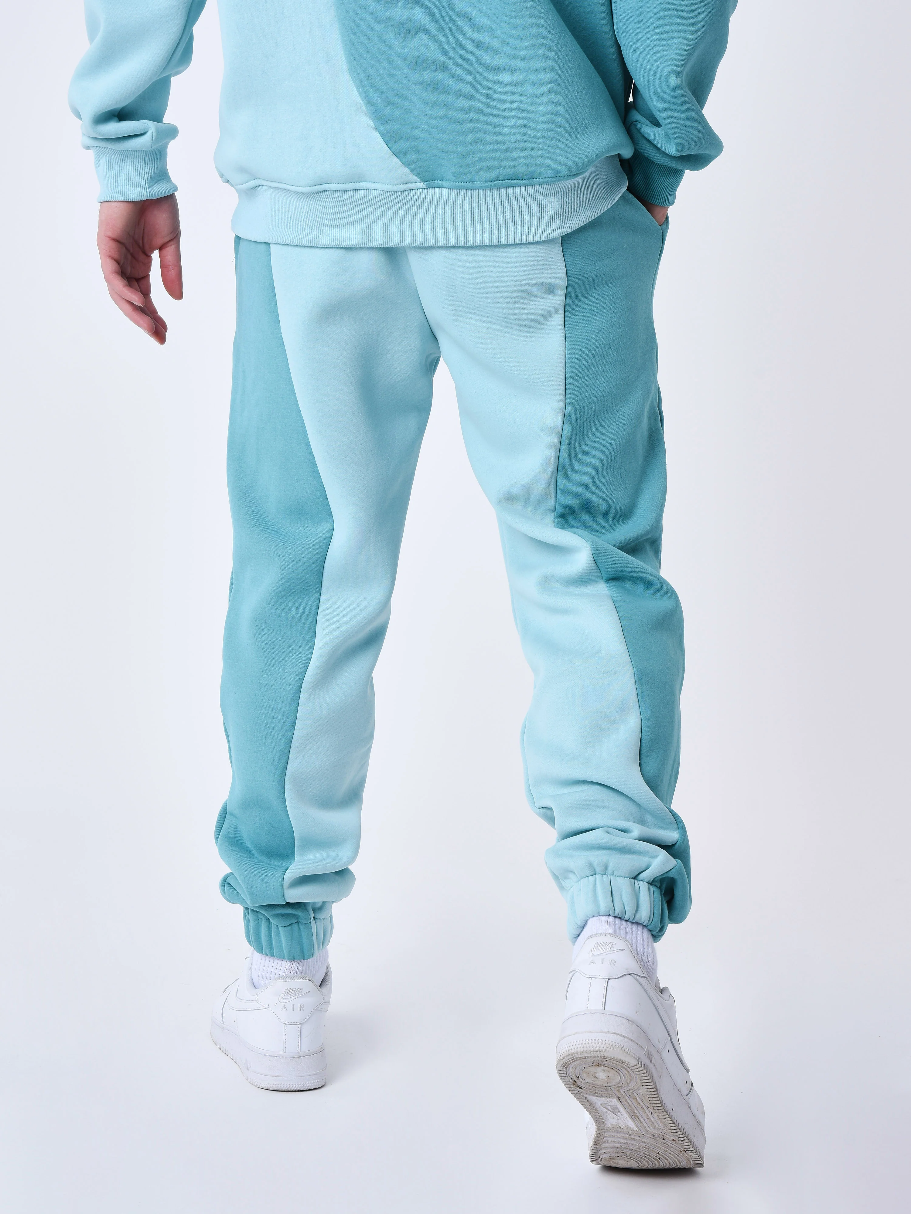 Bas de jogging bicolore style vague - Image 5