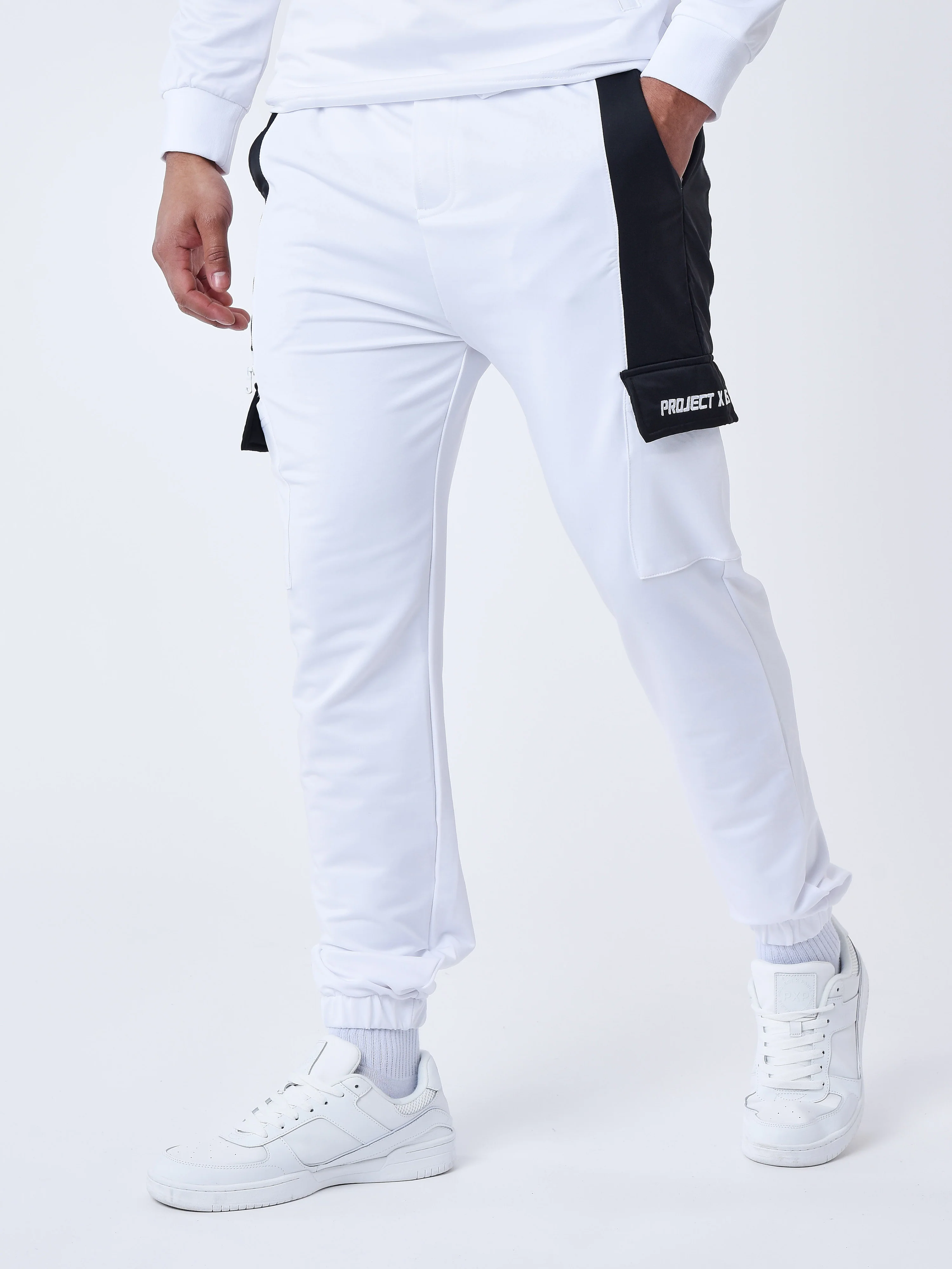 Bas de jogging style cargo bicolore - Image 4
