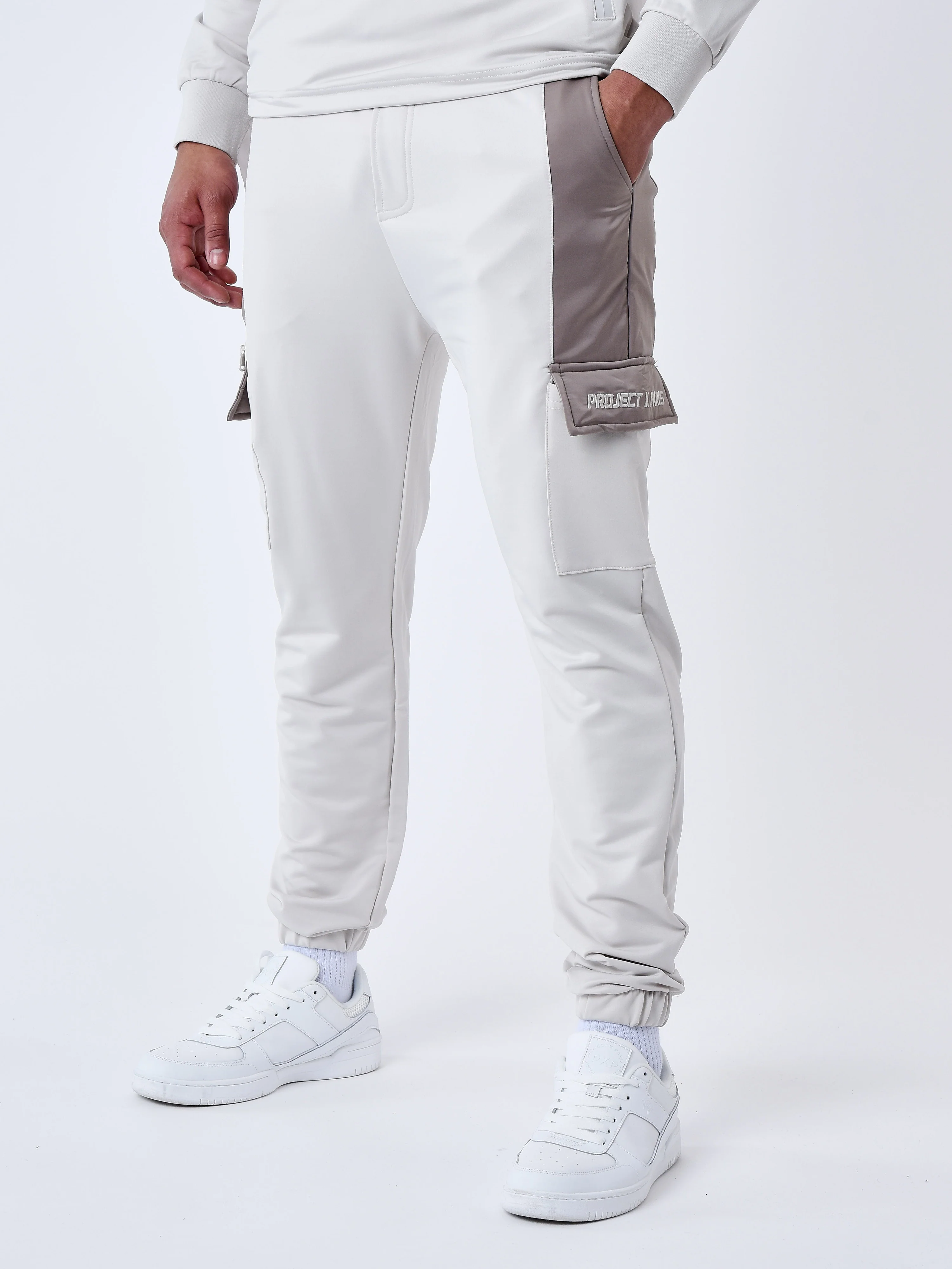 Bas de jogging style cargo bicolore - Image 5
