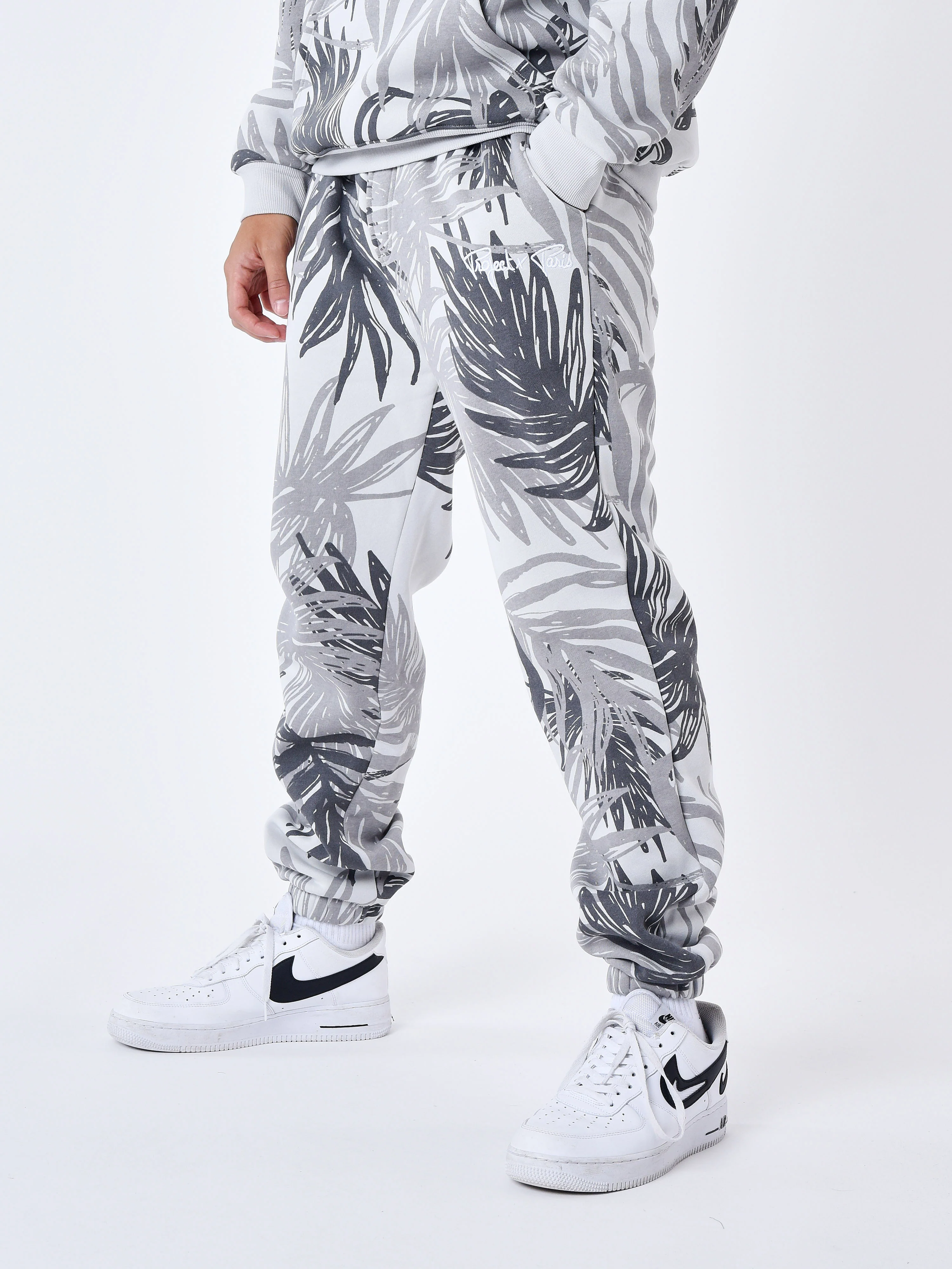 Bas de jogging motif all over feuilles de palmier - Image 5