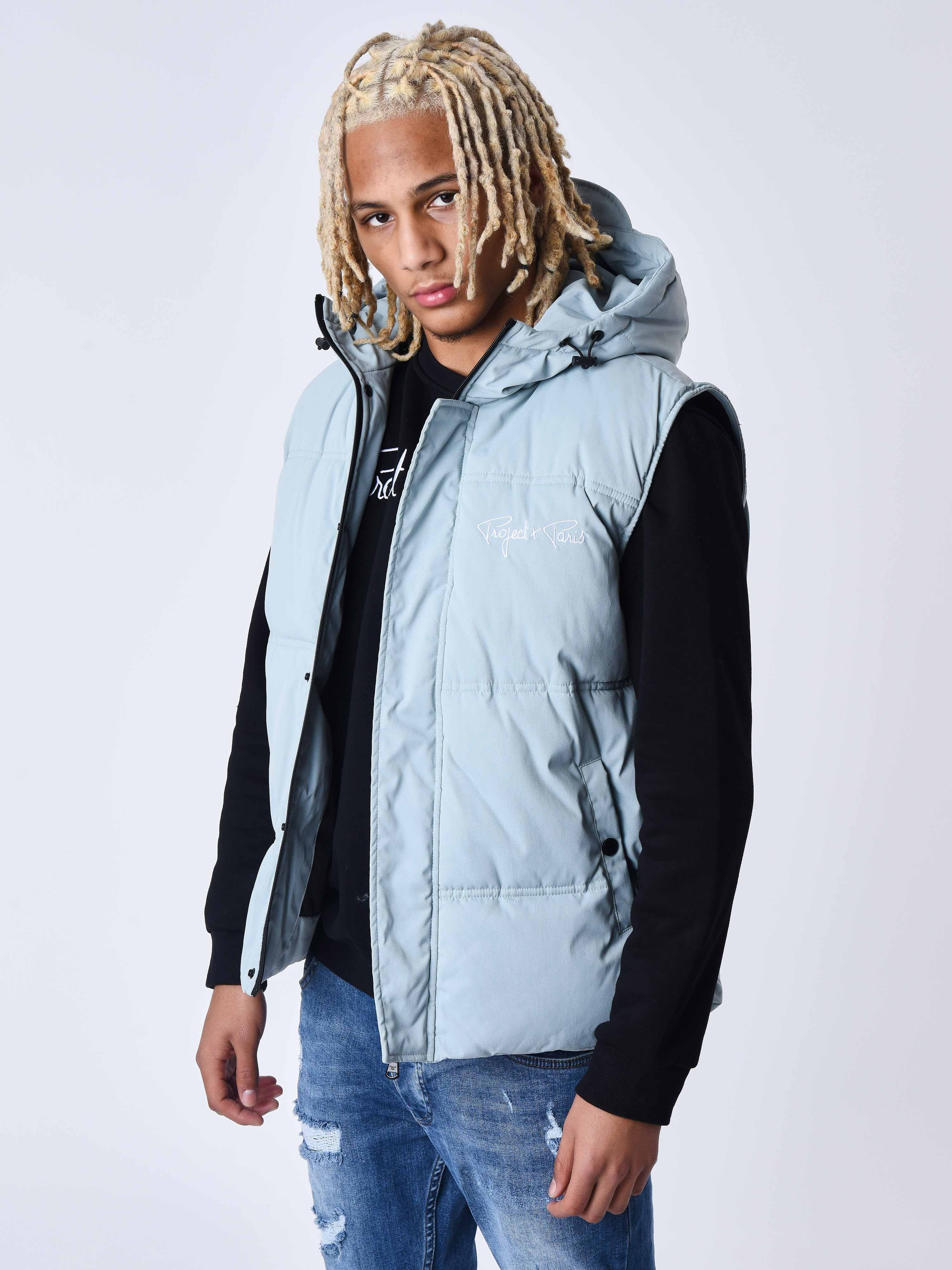 Blouson matelassé sans manches Capuche - Image 4