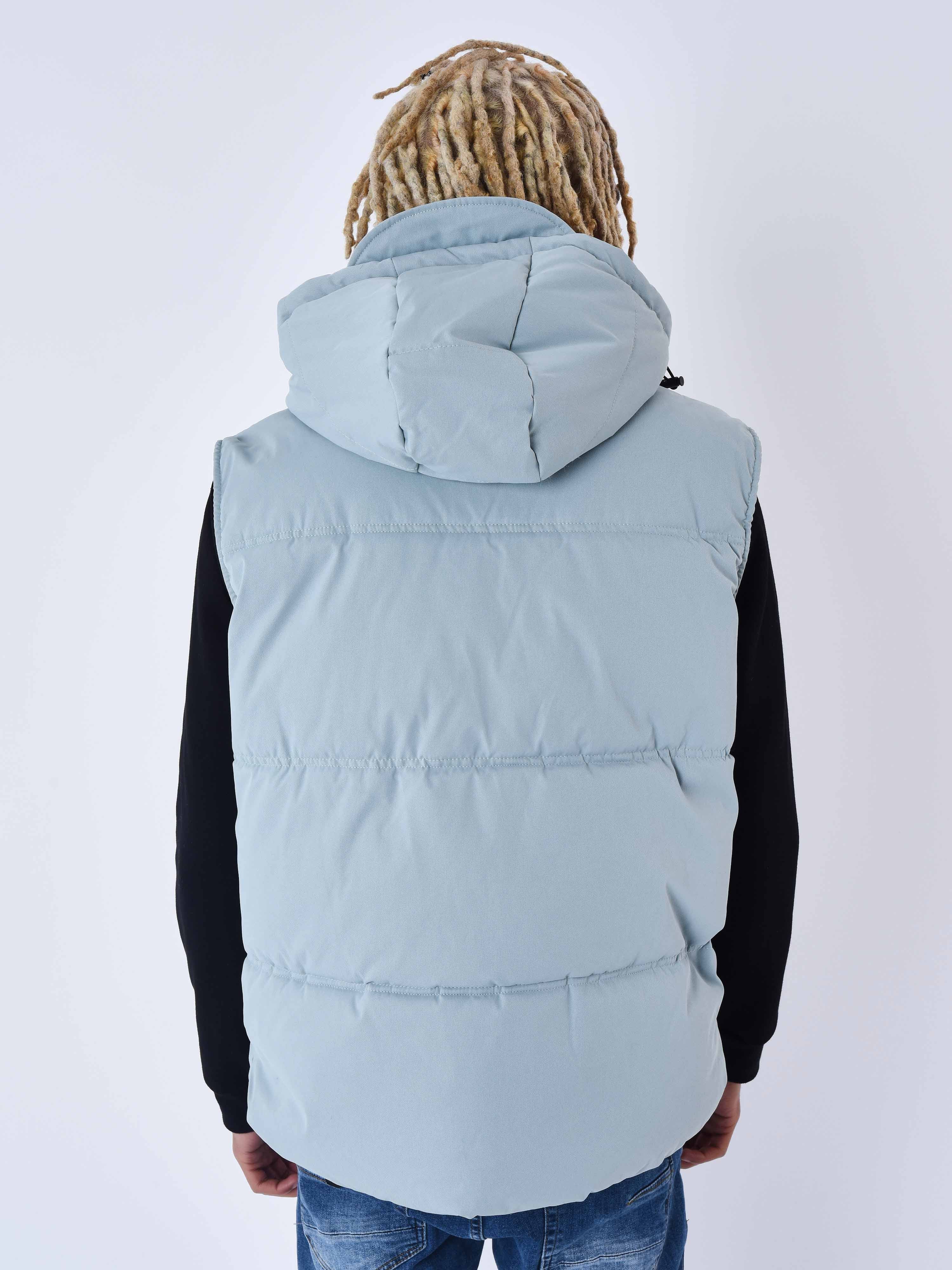 Blouson matelassé sans manches Capuche - Image 5