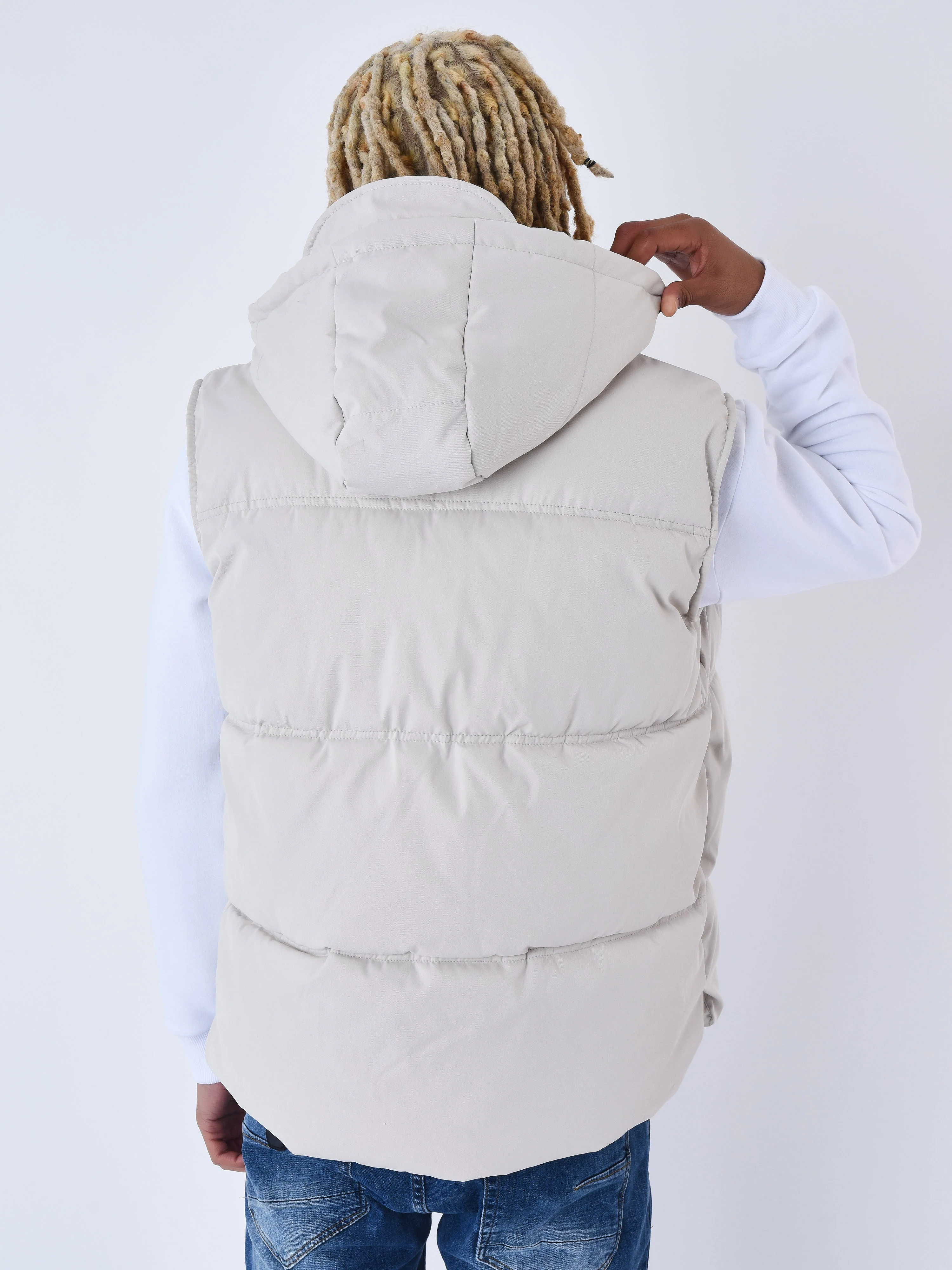 Blouson matelassé sans manches Capuche - Image 5