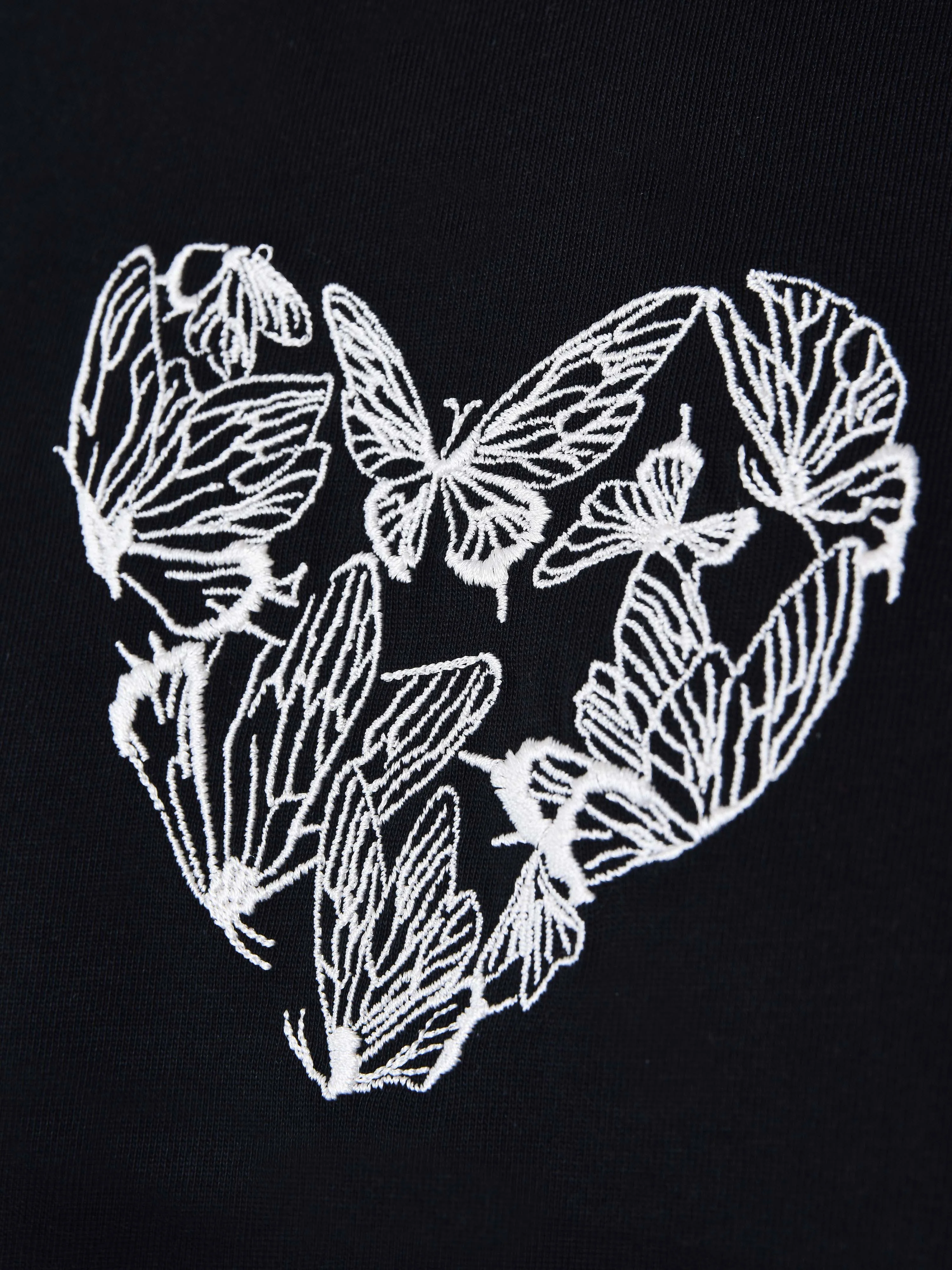 T-shirt coeur papillon brodé - Image 5