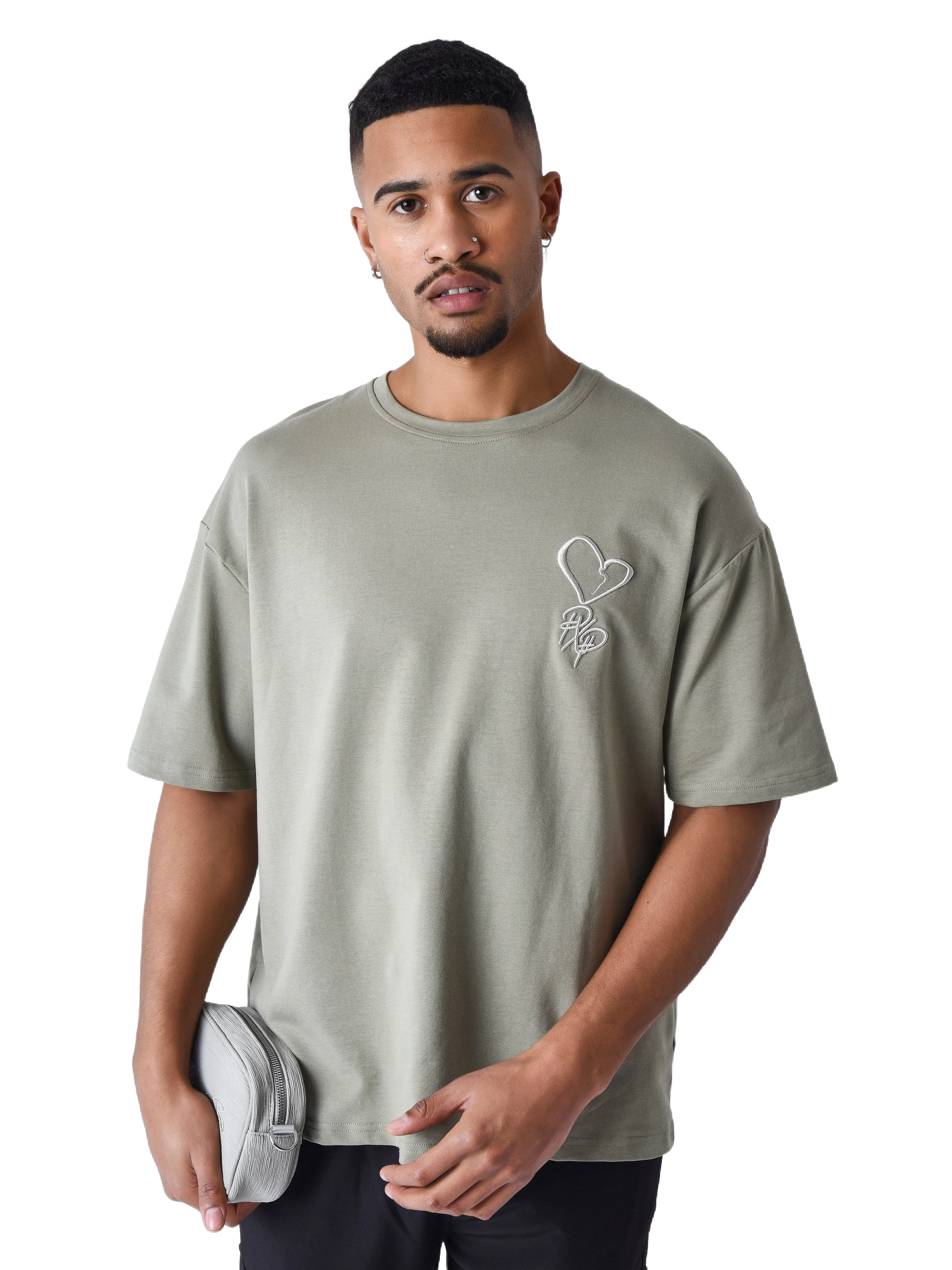 T-shirt coeur brodé street - Image 3