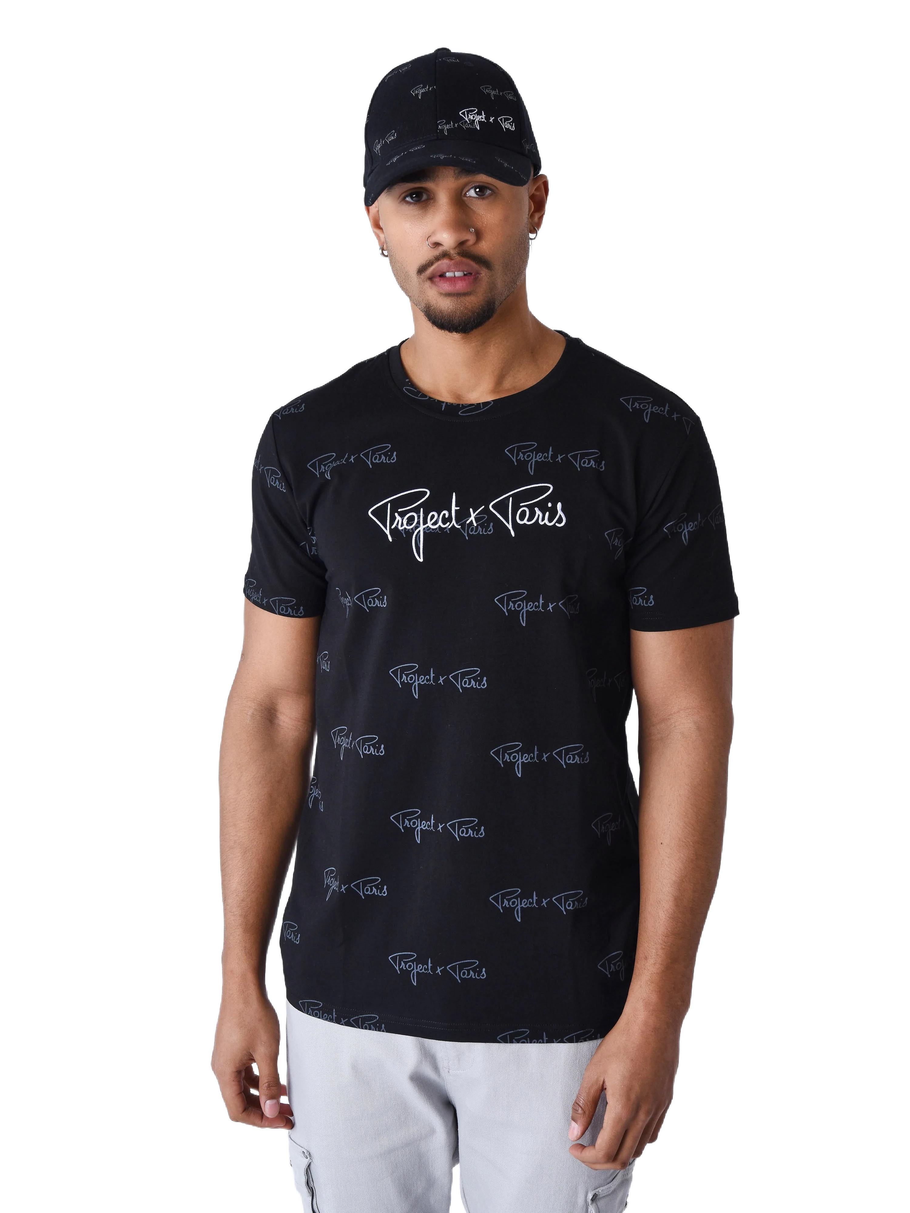 T-shirt imprimé signature all over