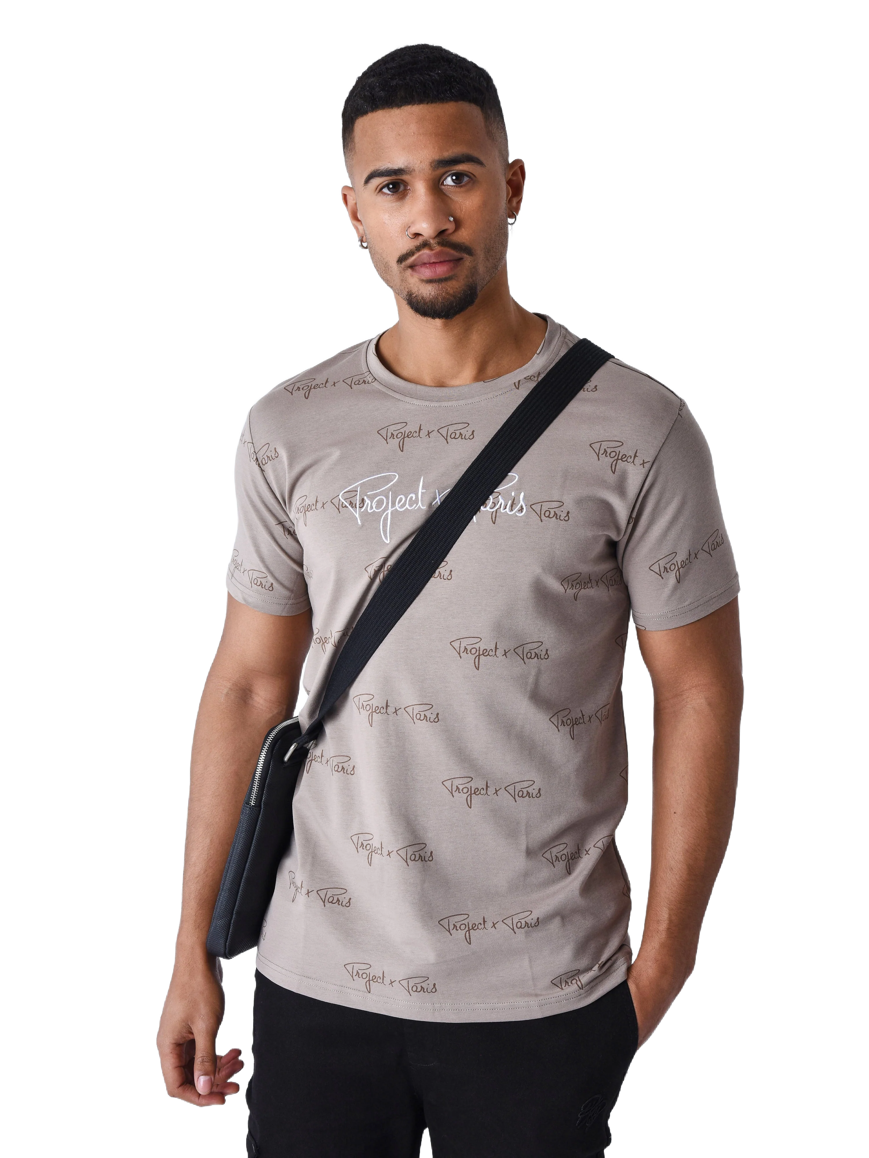 T-shirt imprimé signature all over