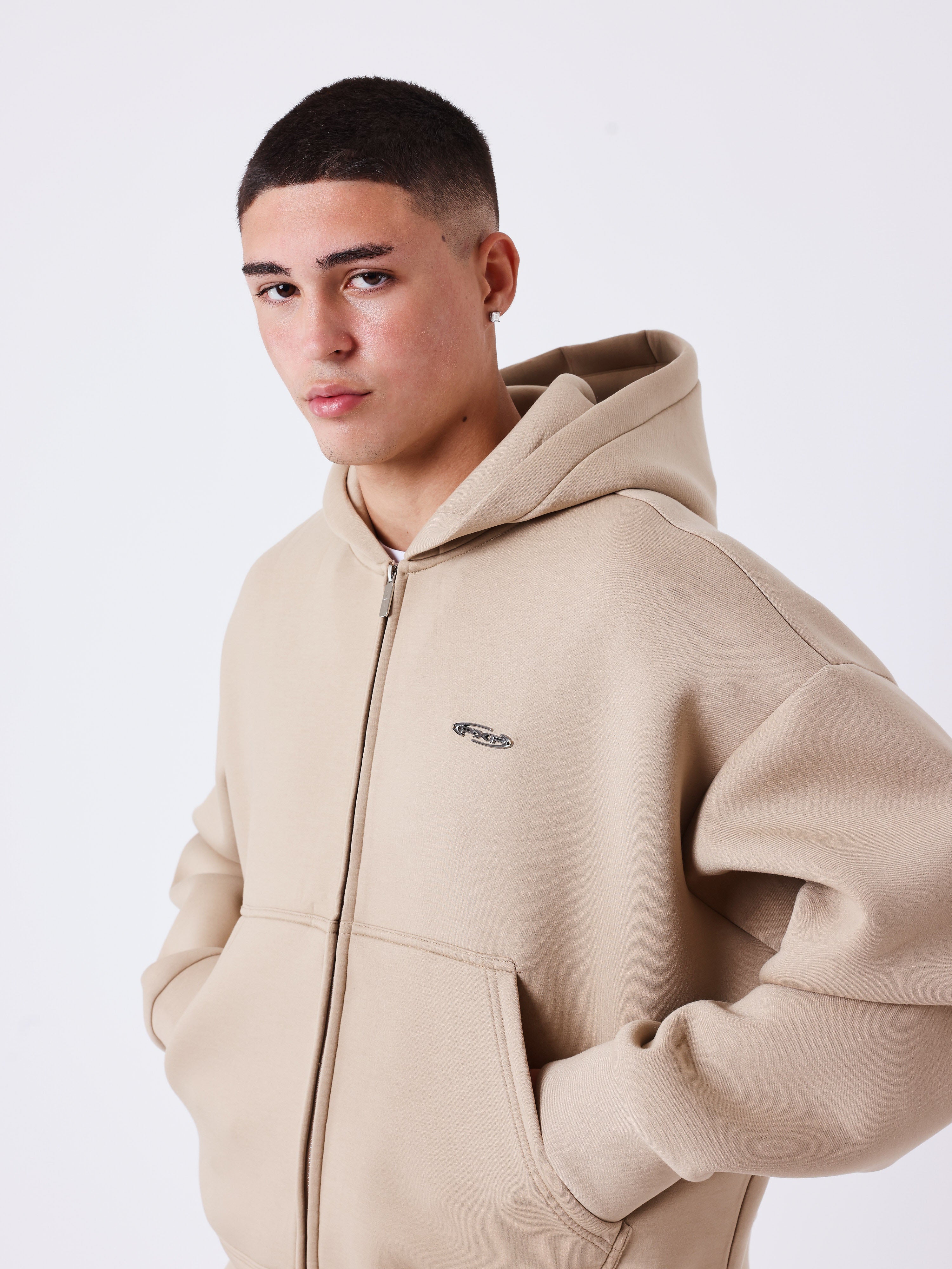 Sweat zippé à capuche en néoprène - Image 3