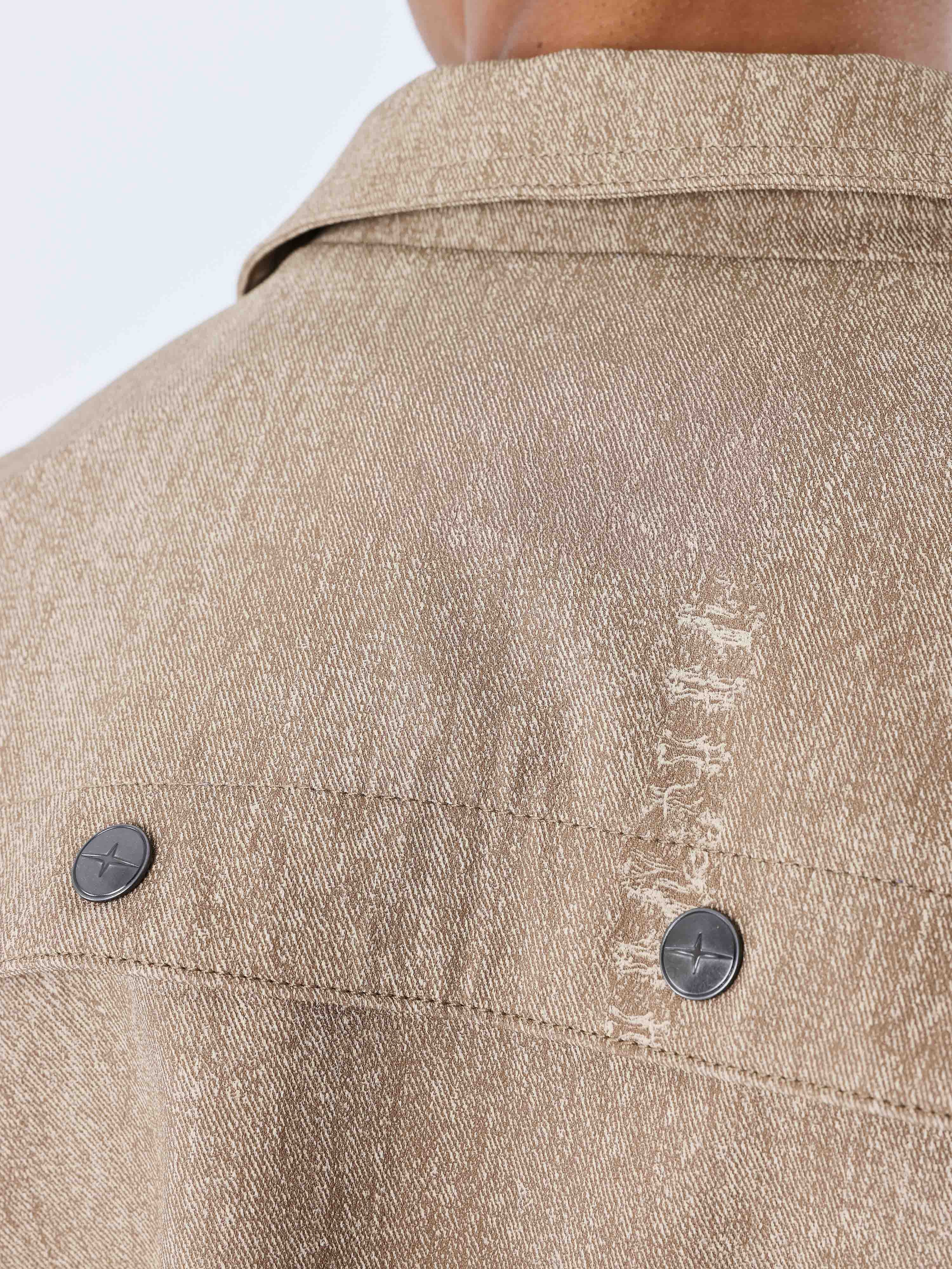 Veste en similicuir effet denim - Image 4