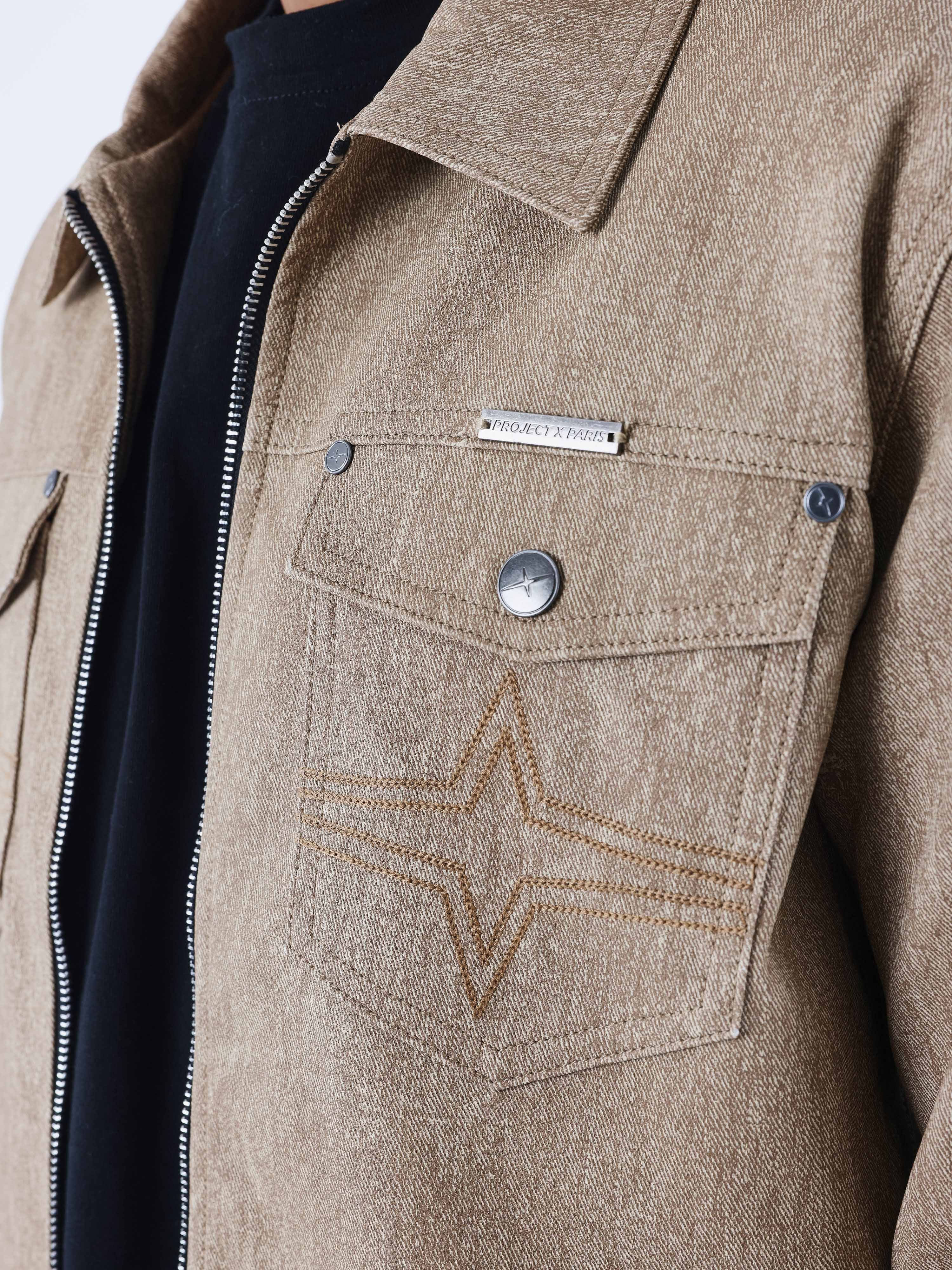 Veste en similicuir effet denim - Image 5