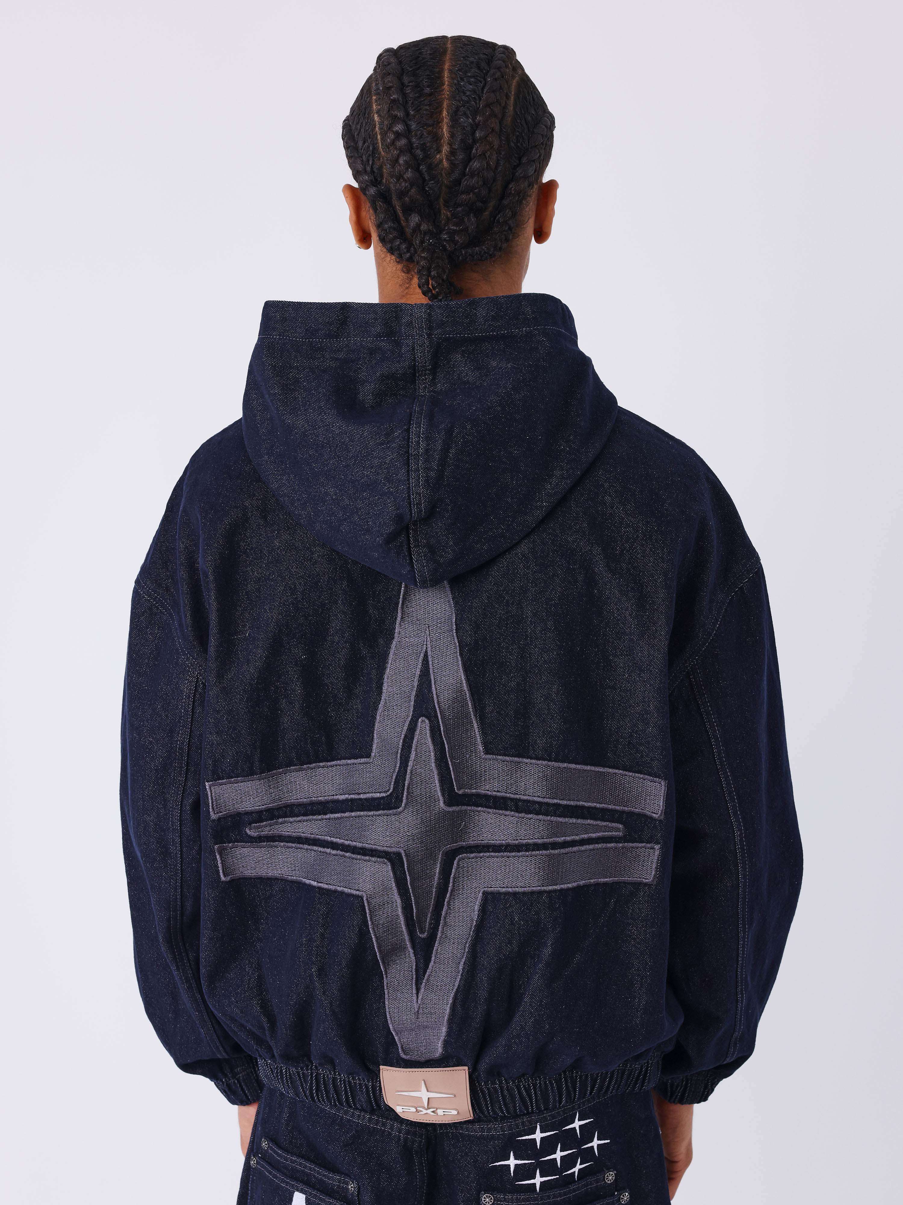 Veste à capuche en denim - Image 2