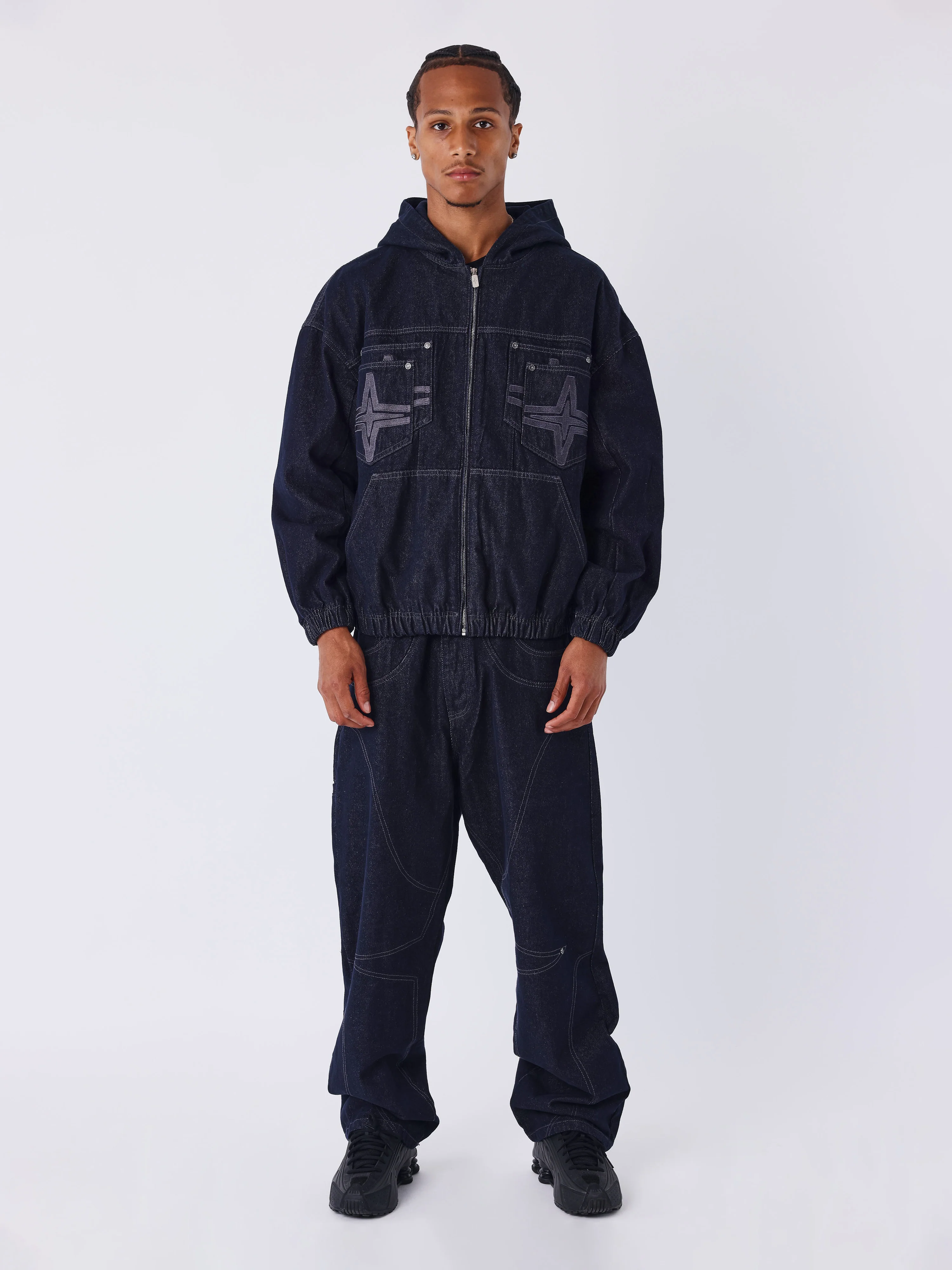 Veste à capuche en denim - Image 6