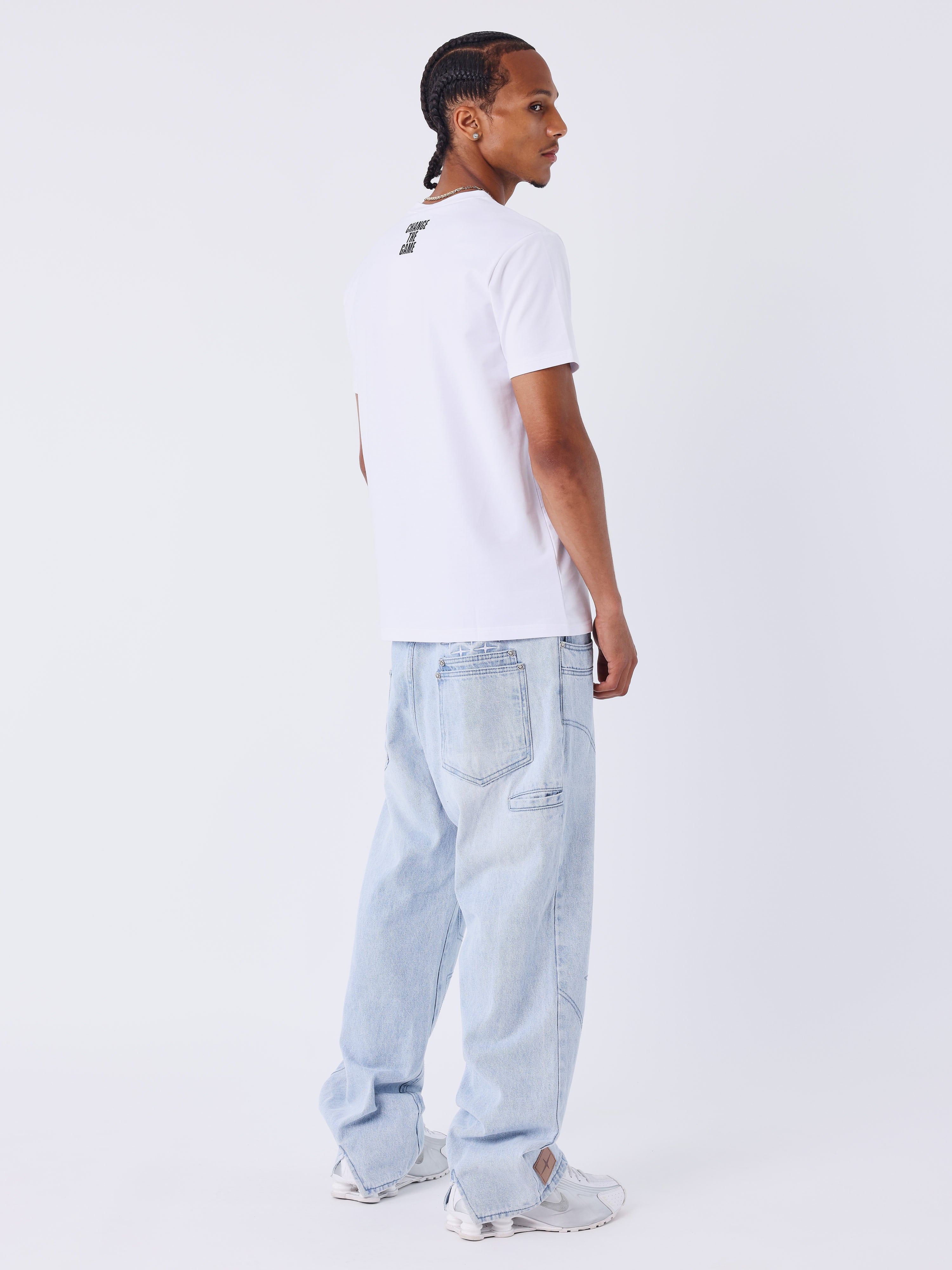 Jean loose en denim bleu coutures Polaris - Image 2