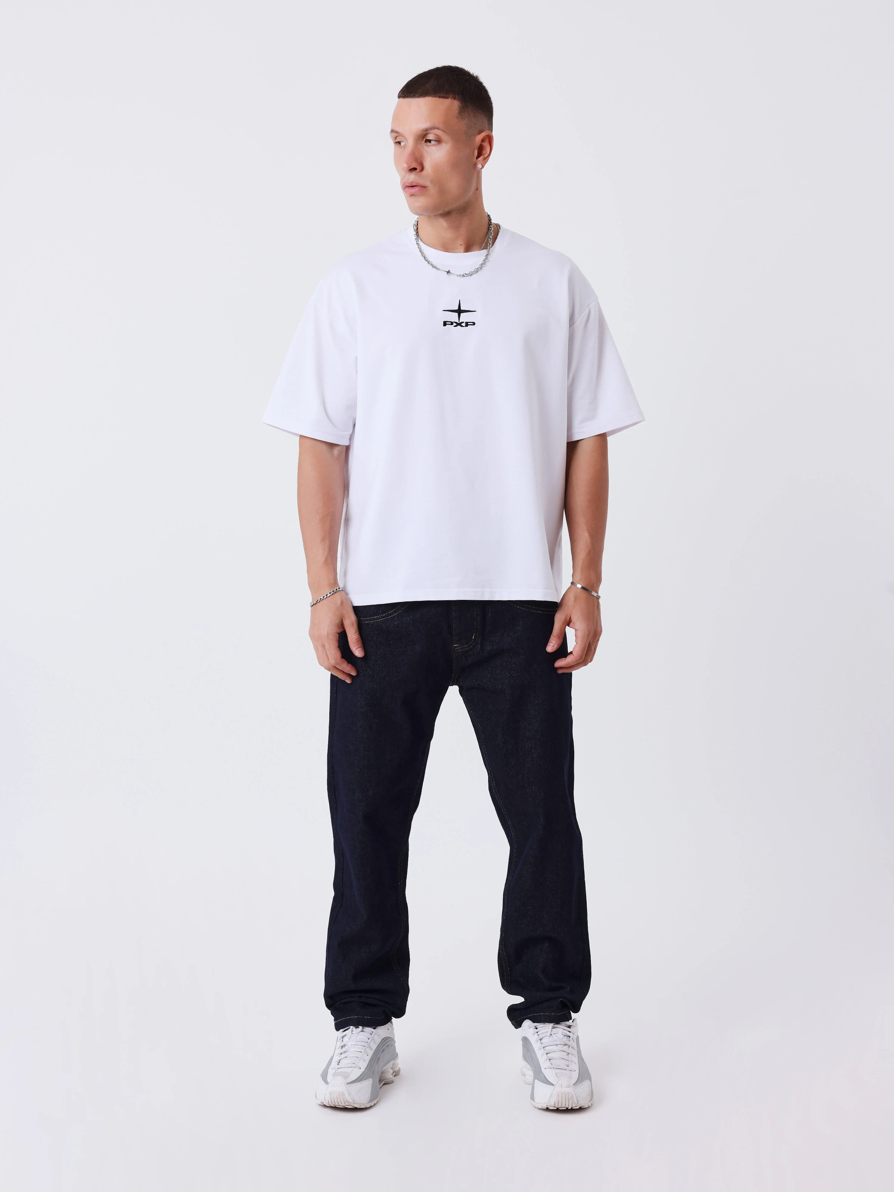 Jean slim en denim brut
