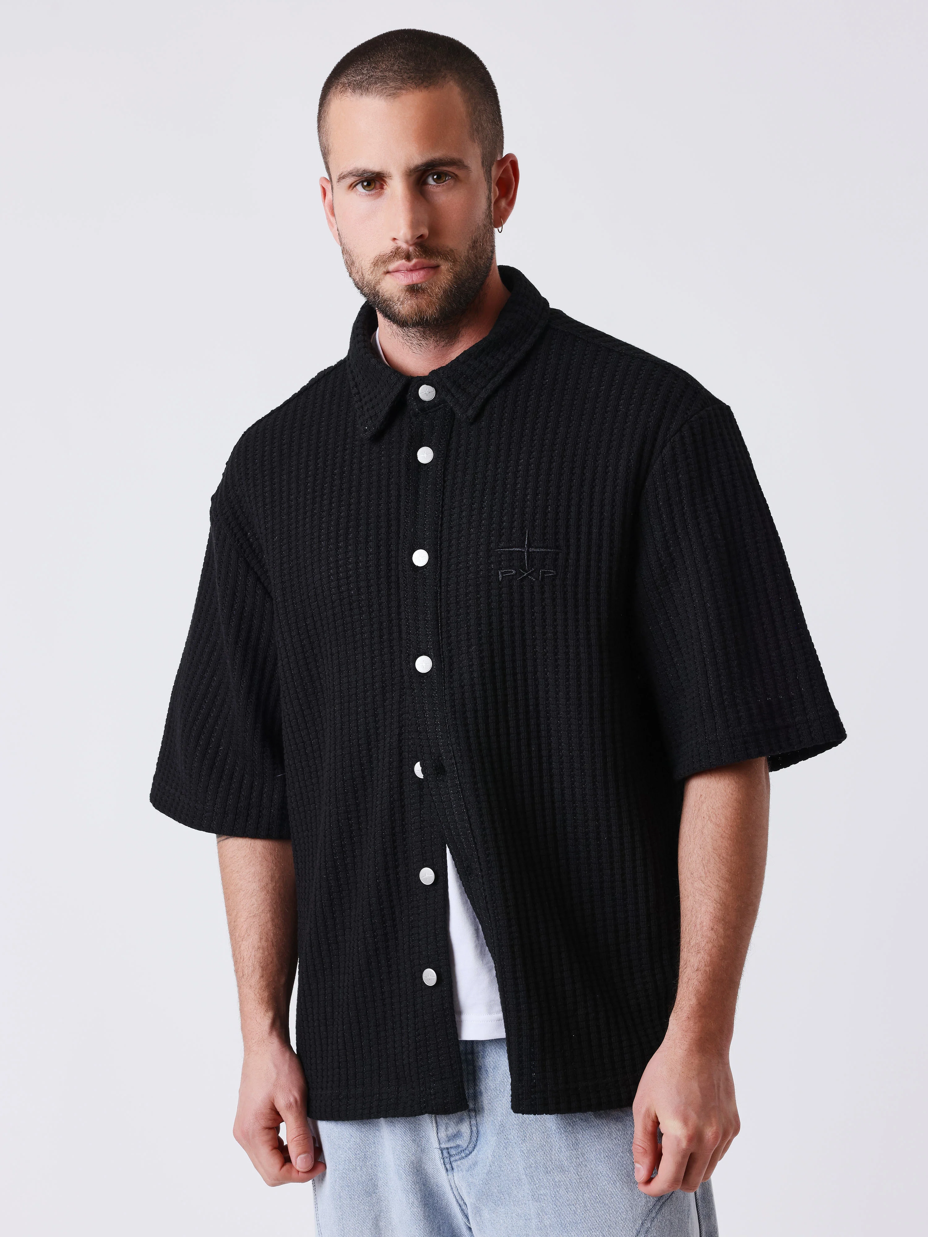 Chemise manches courtes Flower