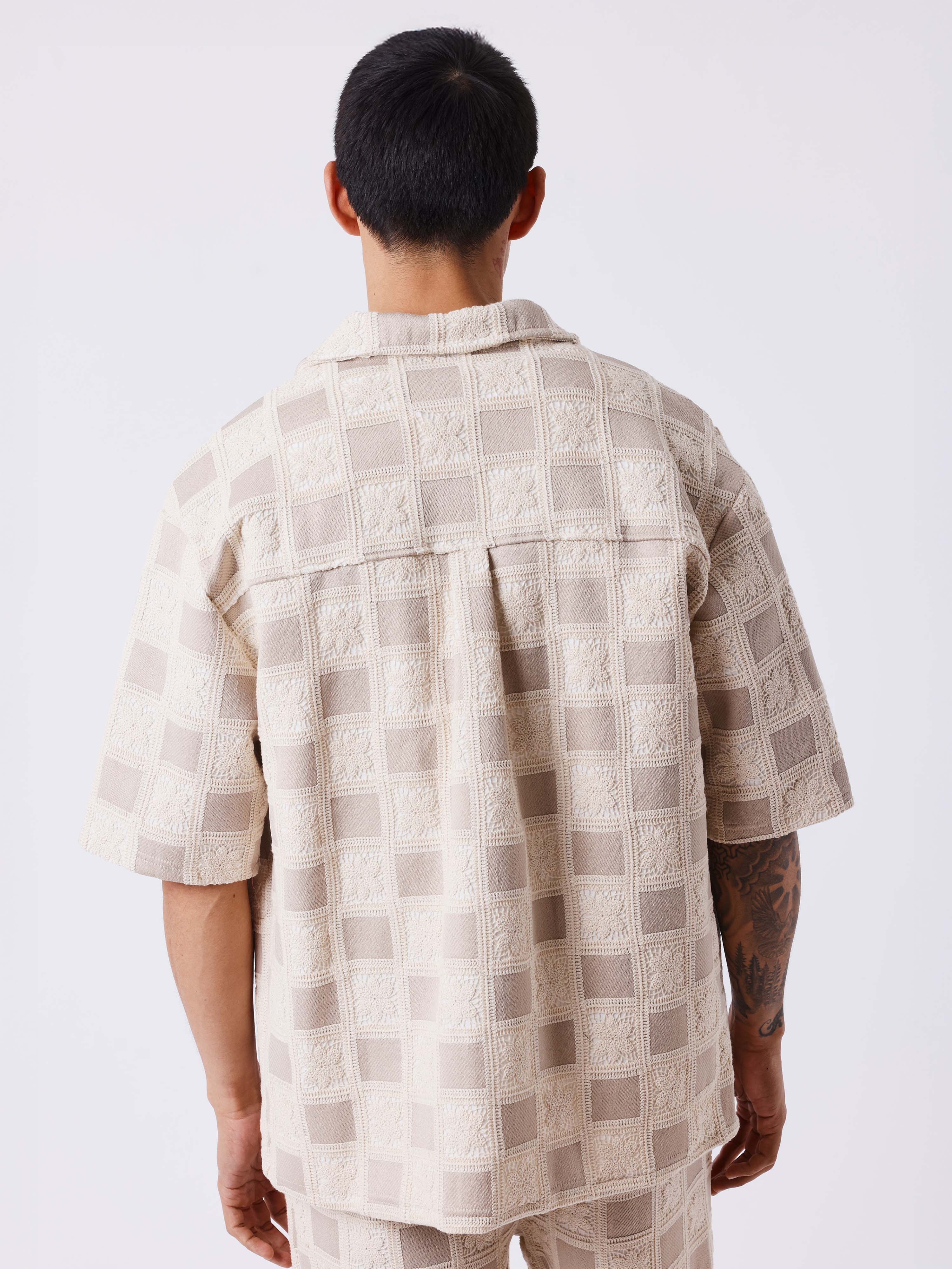 Chemise texturée à motif carreaux - Image 2