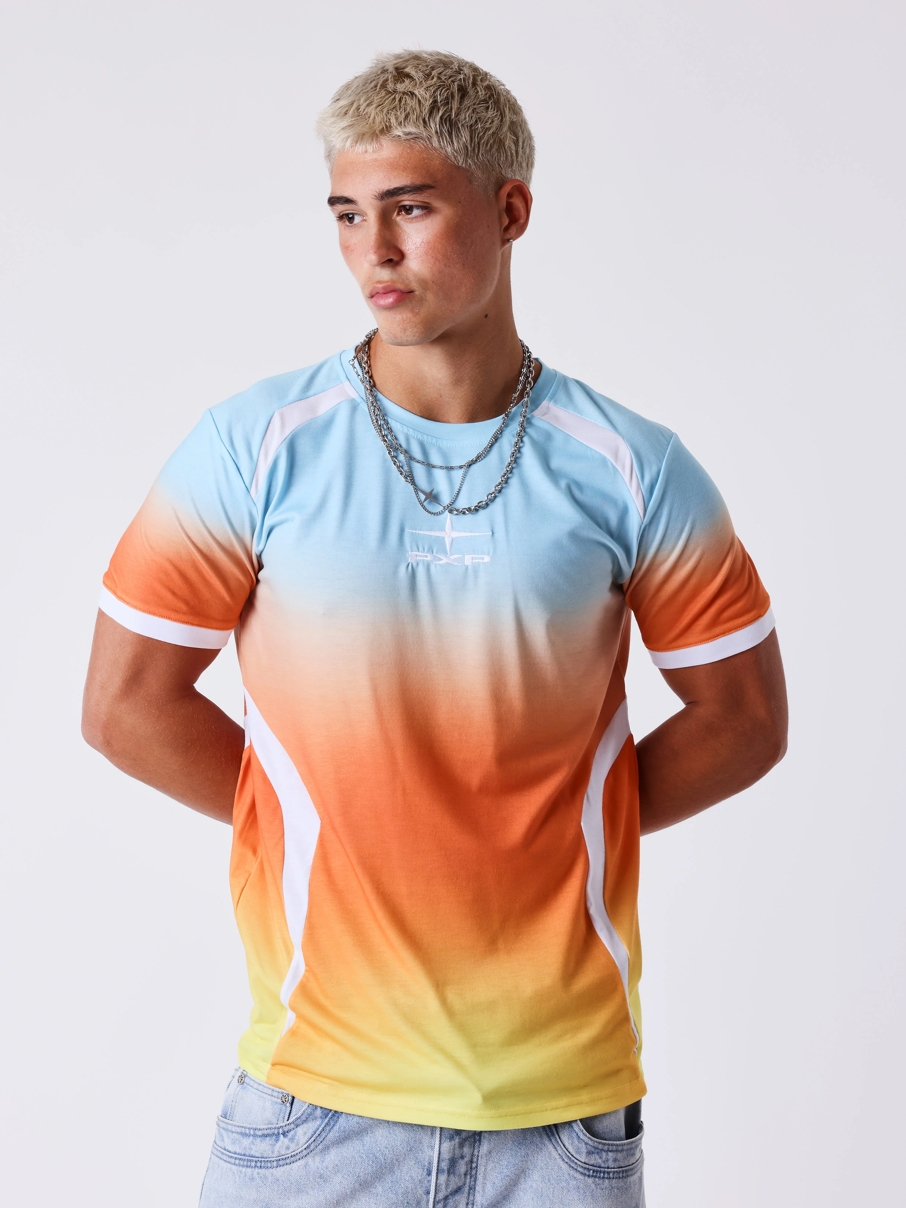 T-shirt manches courtes dégradé