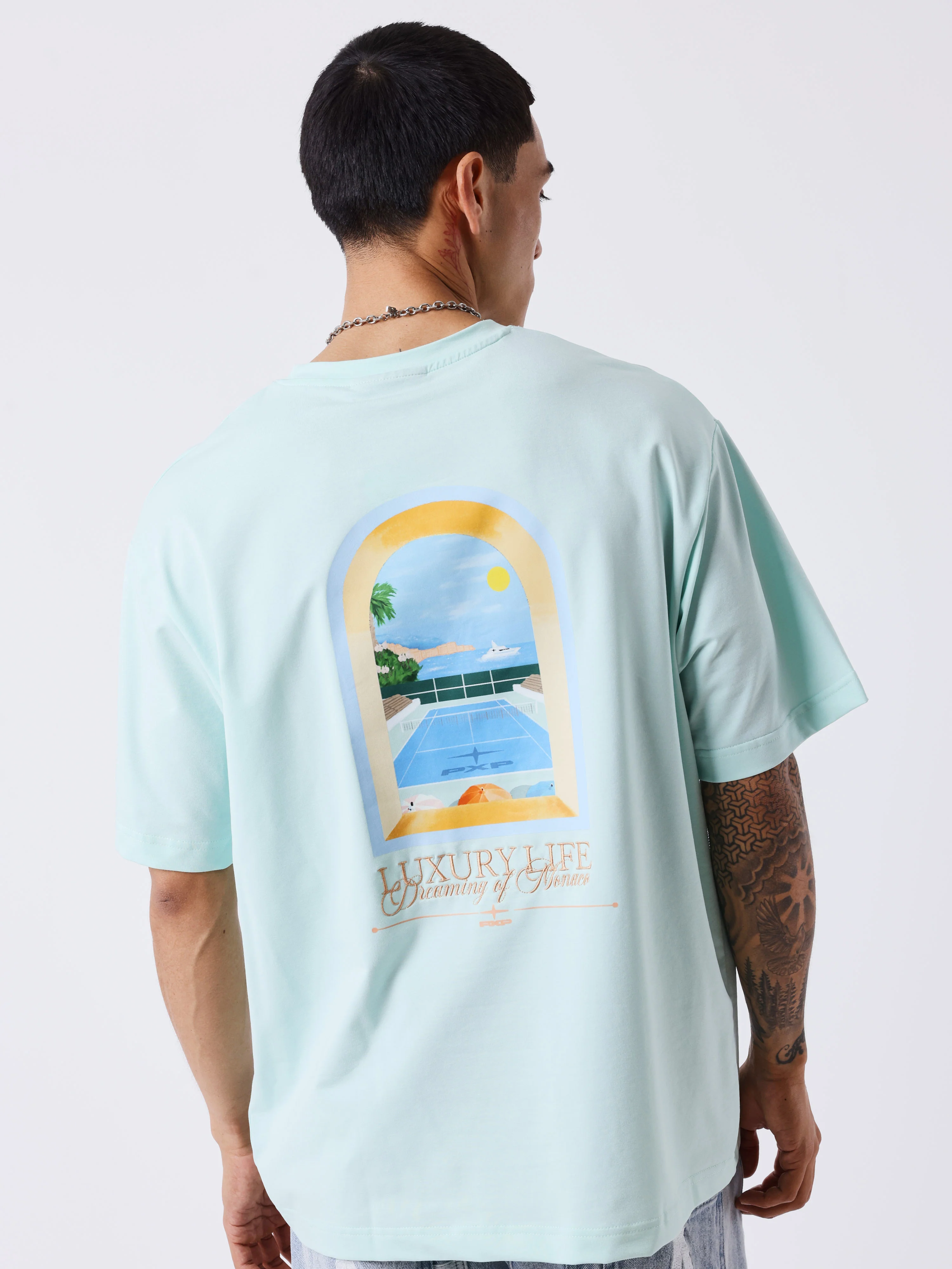 T-shirt manches courtes Monaco Illustration - Image 2