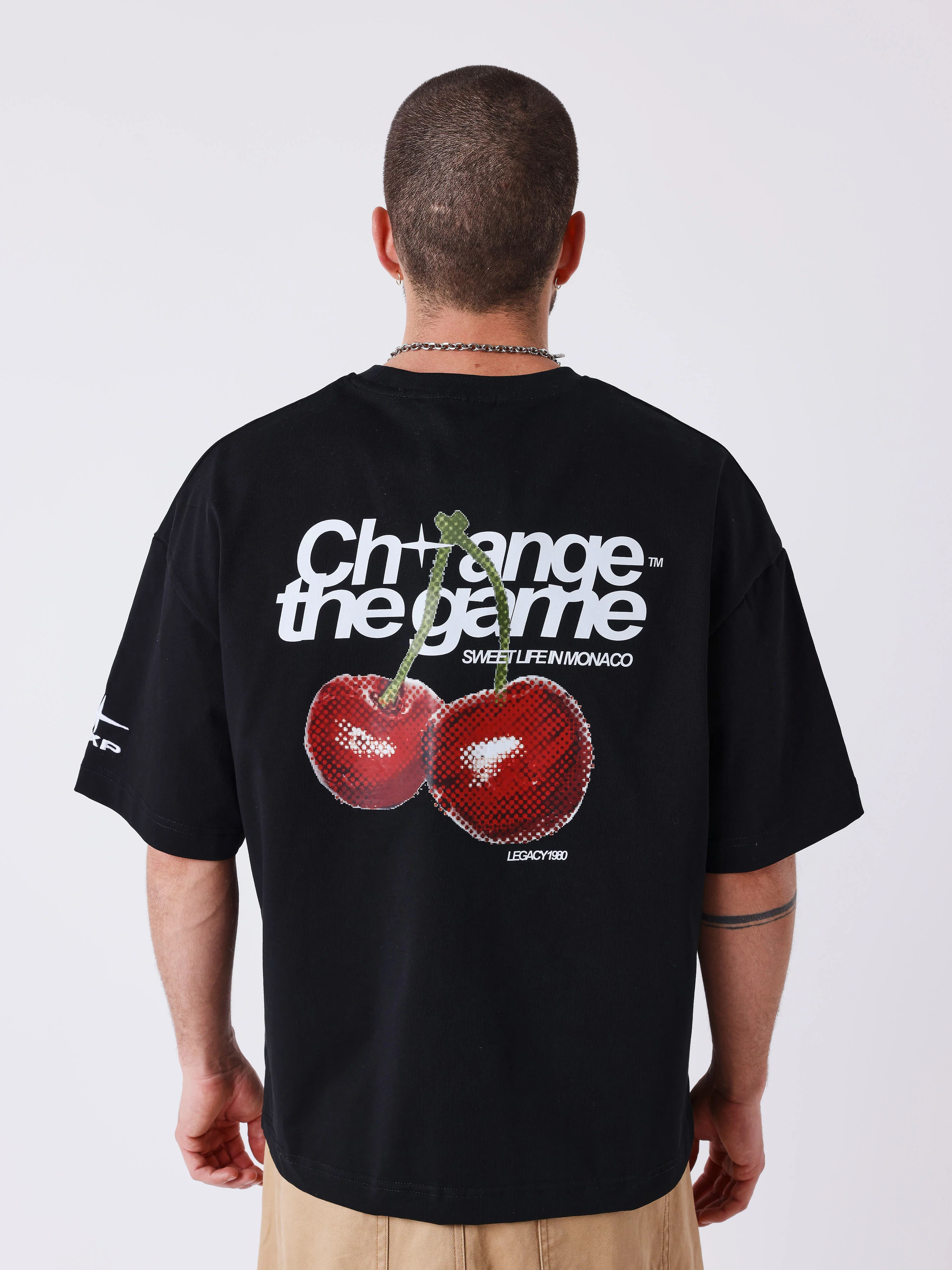 T-shirt manches courtes imprimé cerises - Image 3