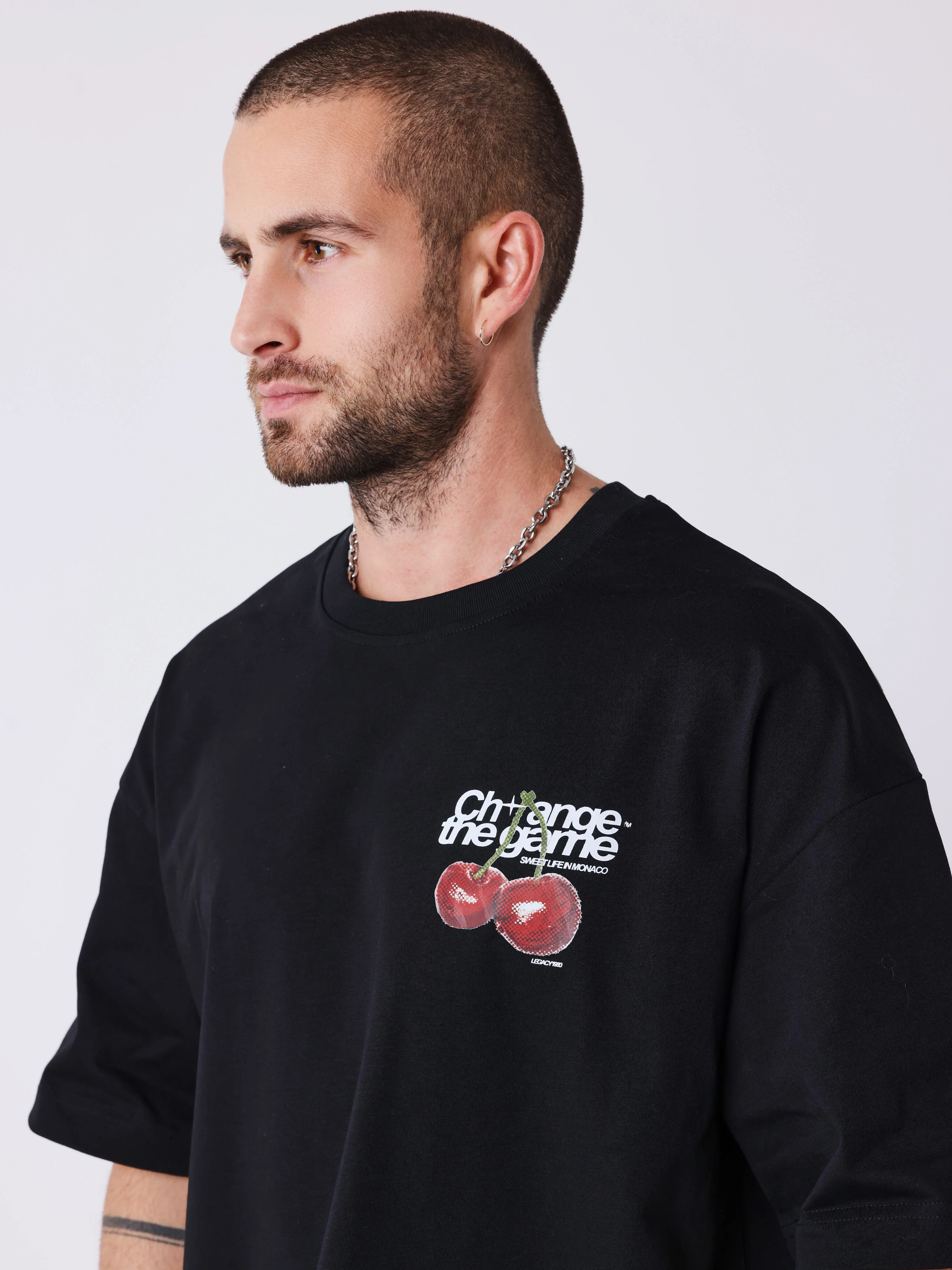 T-shirt manches courtes imprimé cerises - Image 4