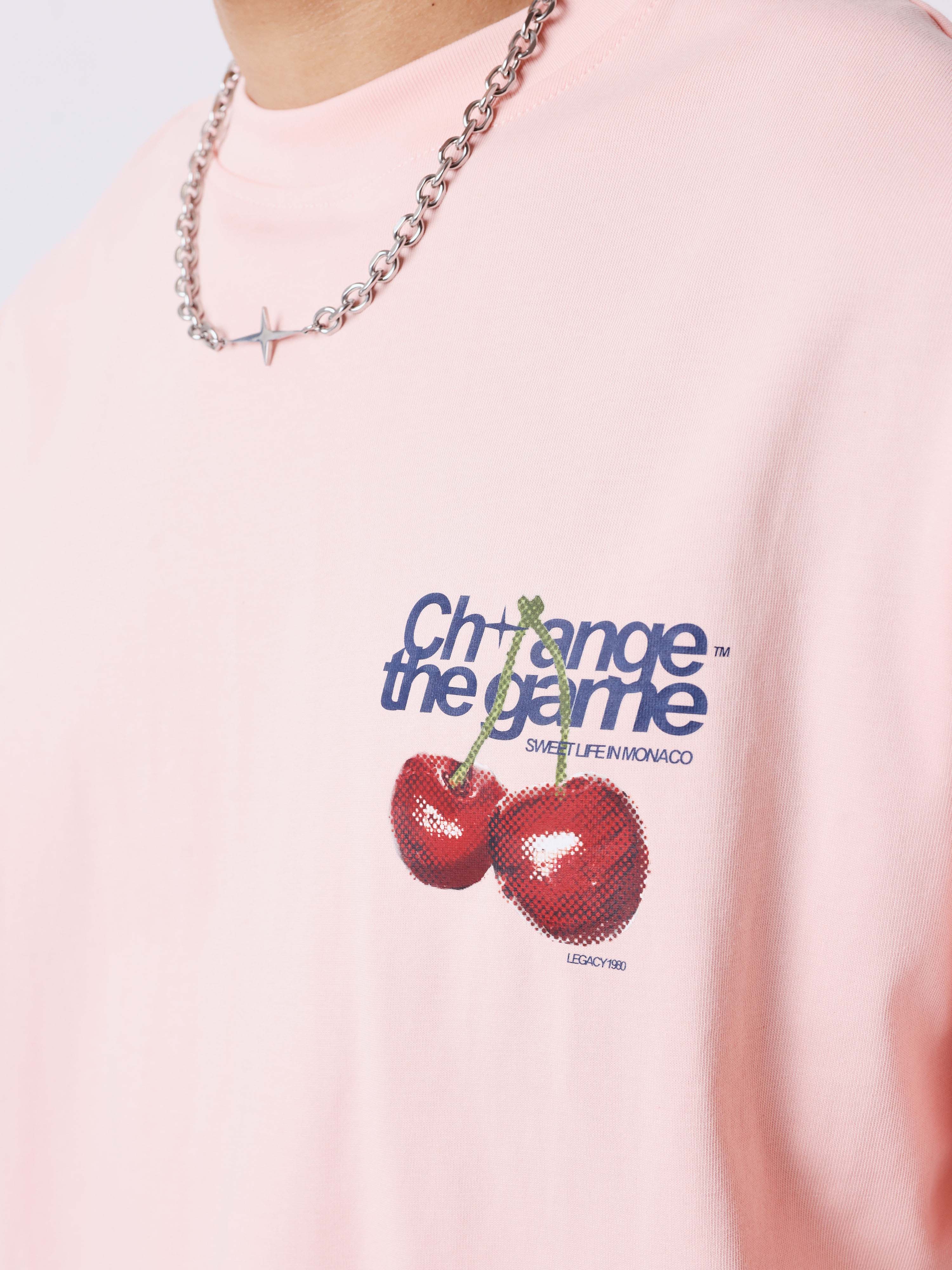 T-shirt manches courtes imprimé cerises - Image 3