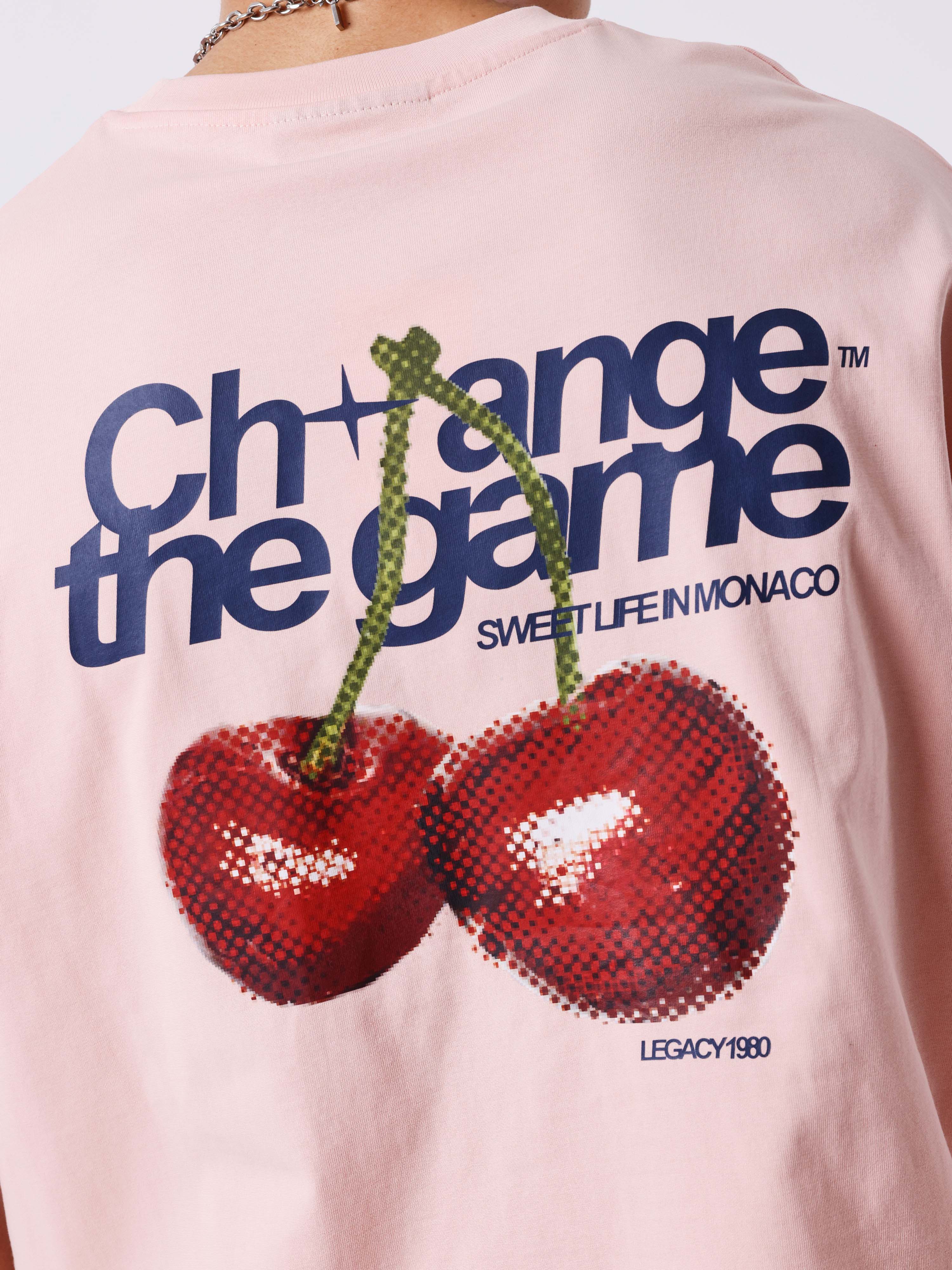 T-shirt manches courtes imprimé cerises - Image 4