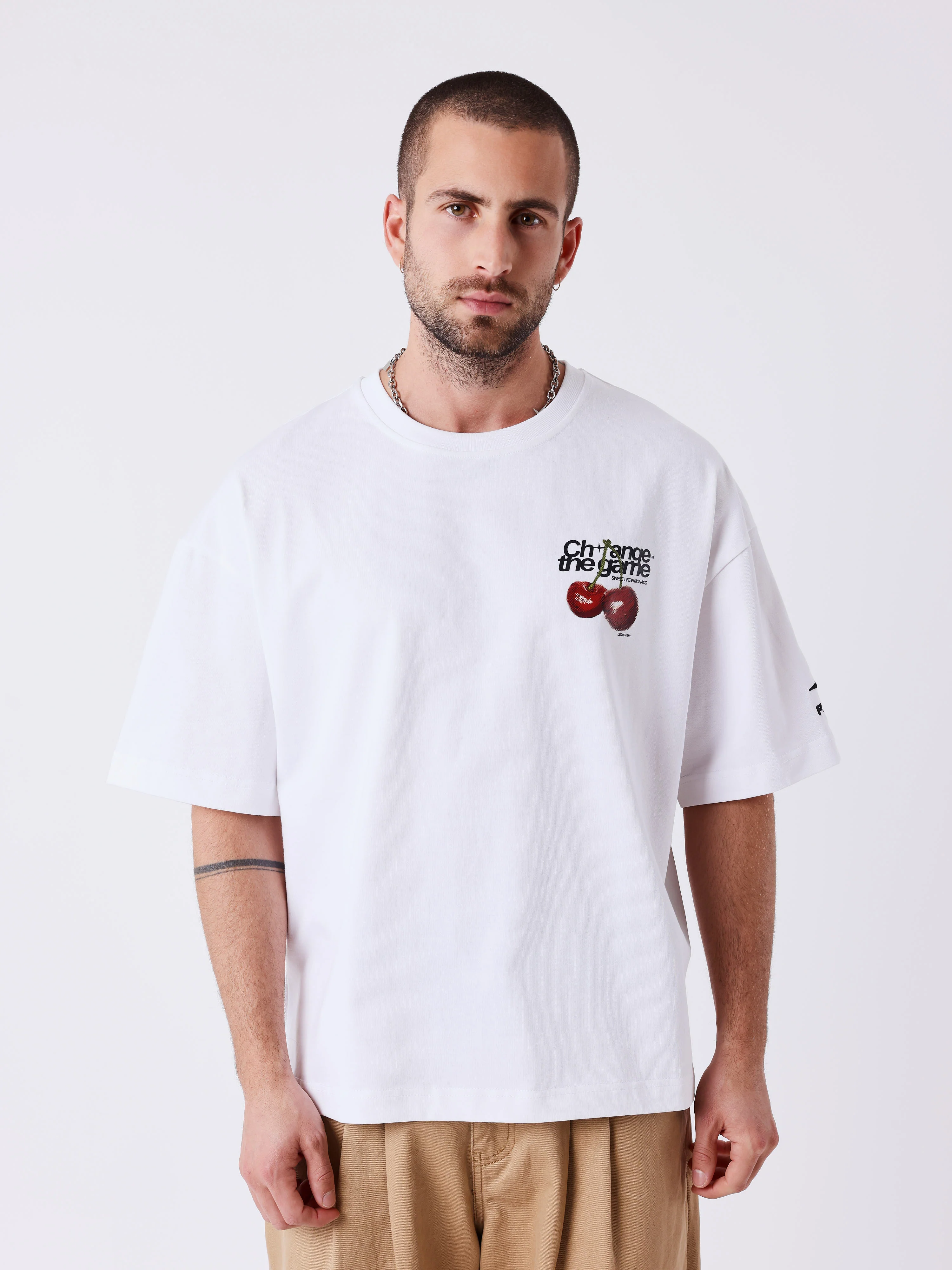 T-shirt manches courtes imprimé cerises - Image 2