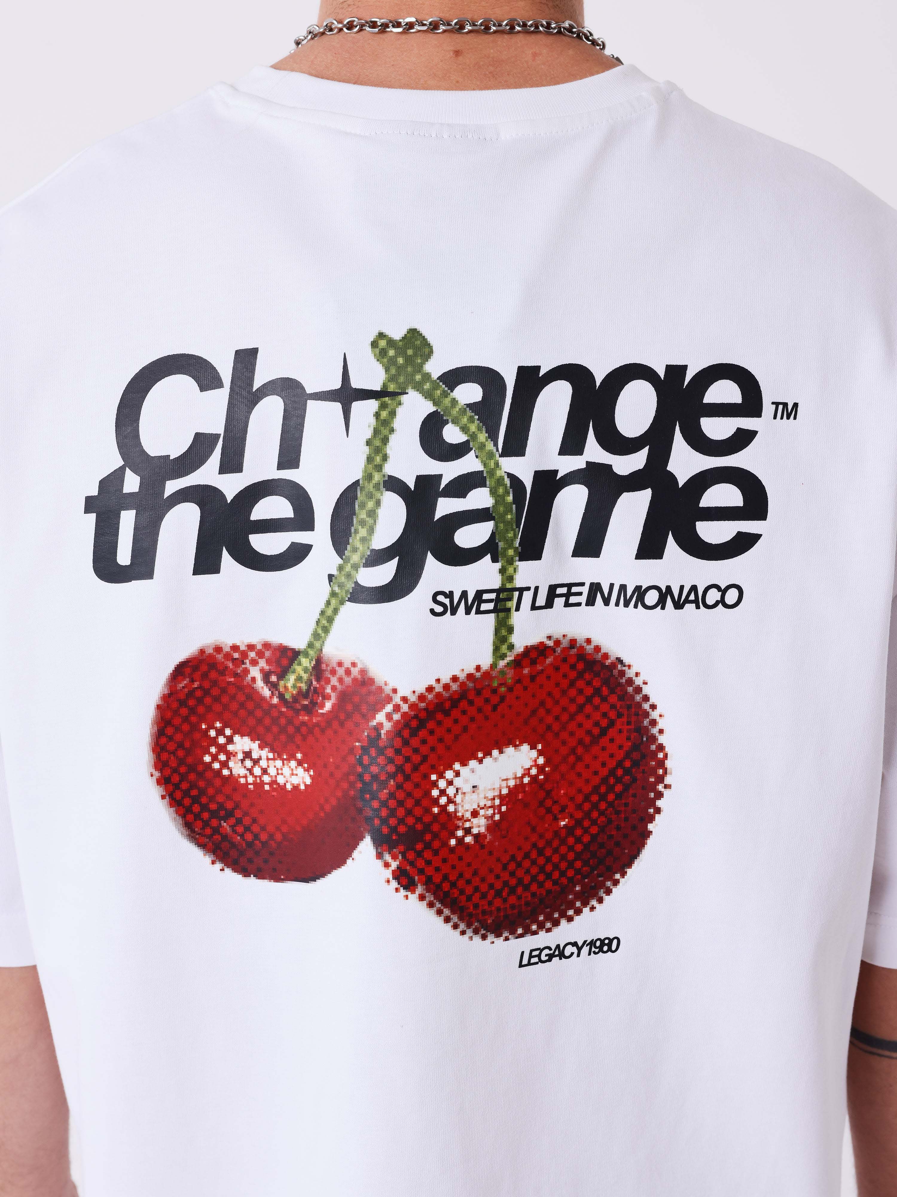 T-shirt manches courtes imprimé cerises - Image 6