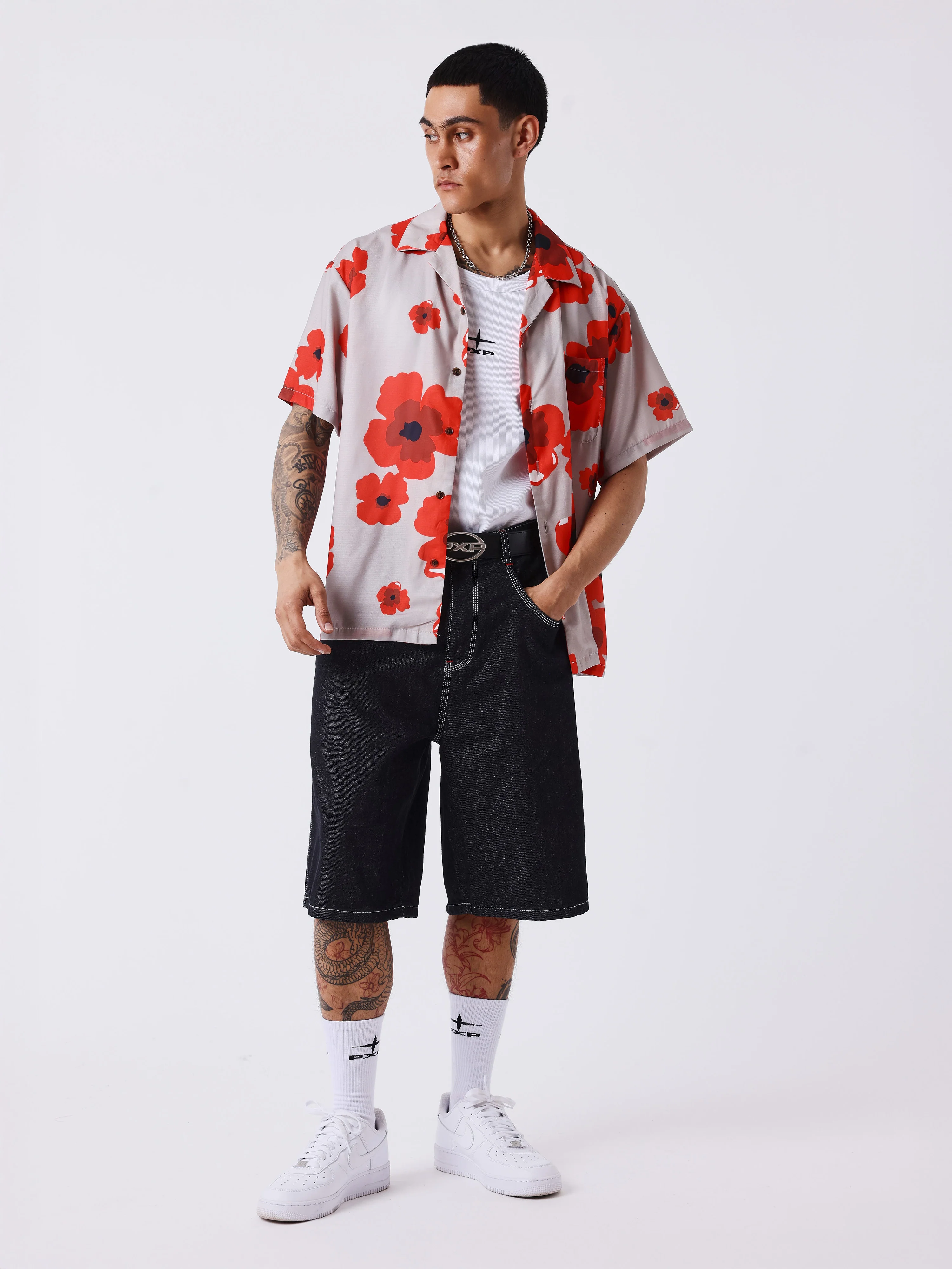 Chemise manches courtes à motif floral - Image 5