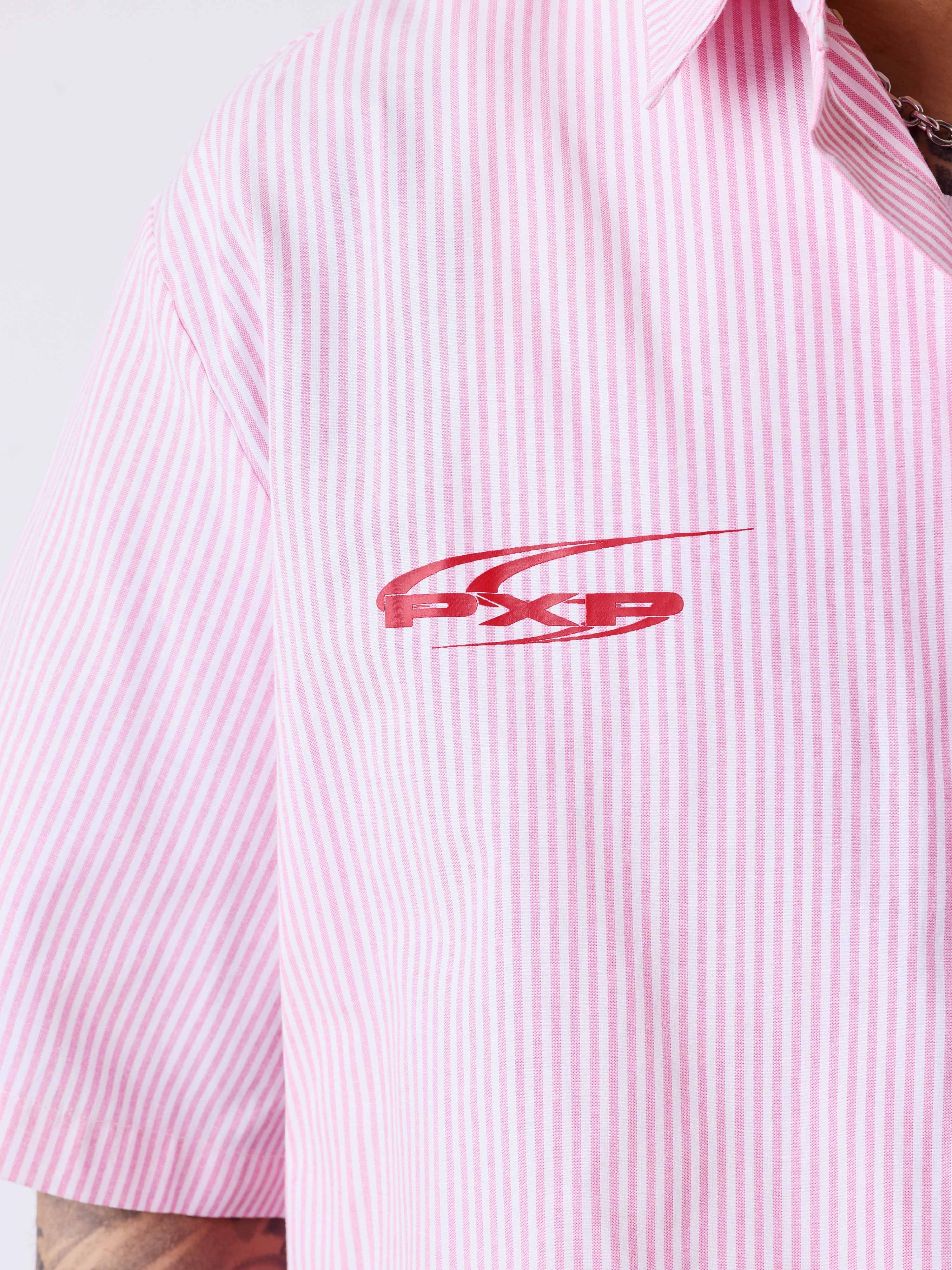 Chemise rayée à manches courtes - Image 4