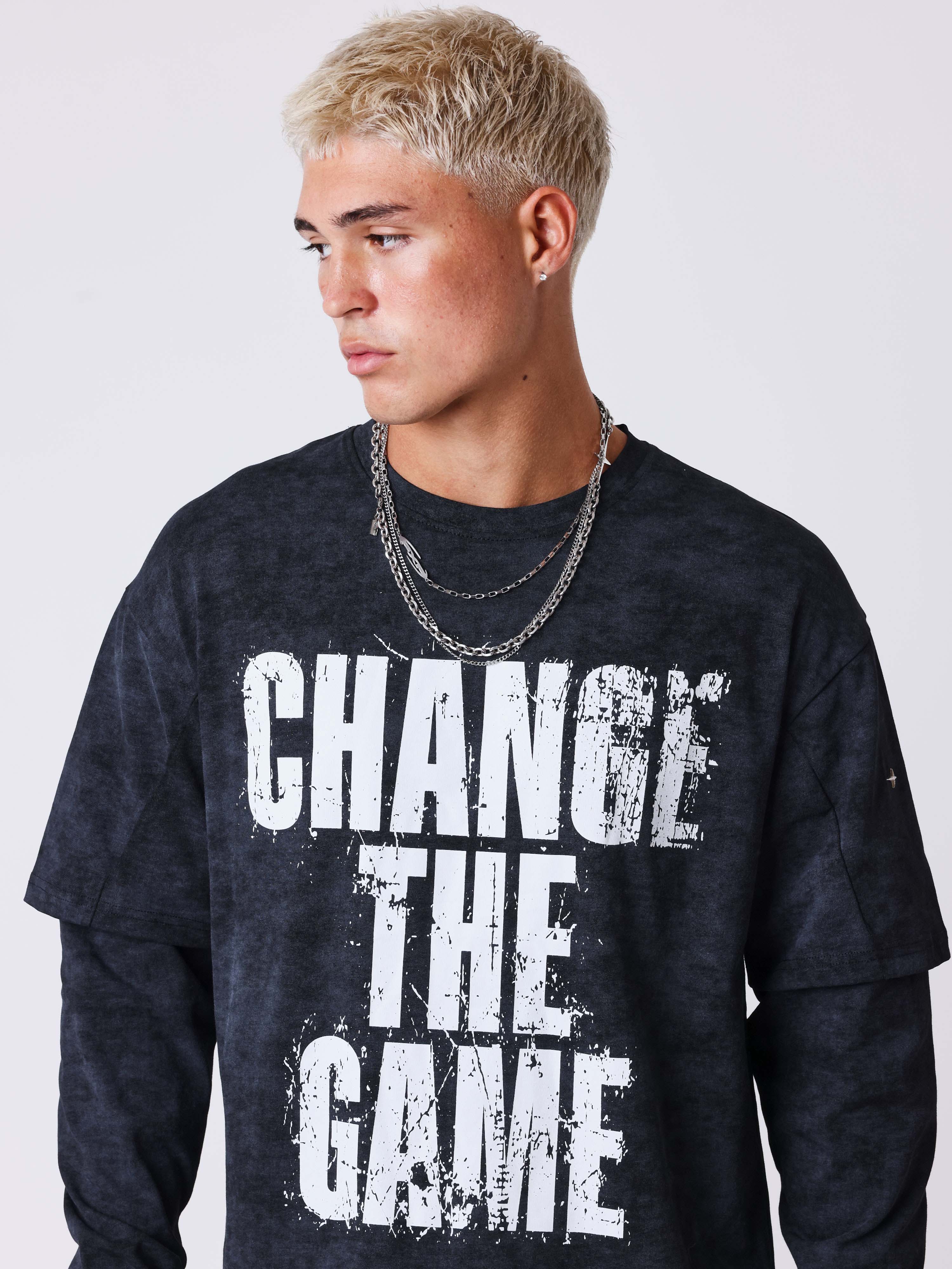 T-shirt manches longues effet Vintage - Image 3