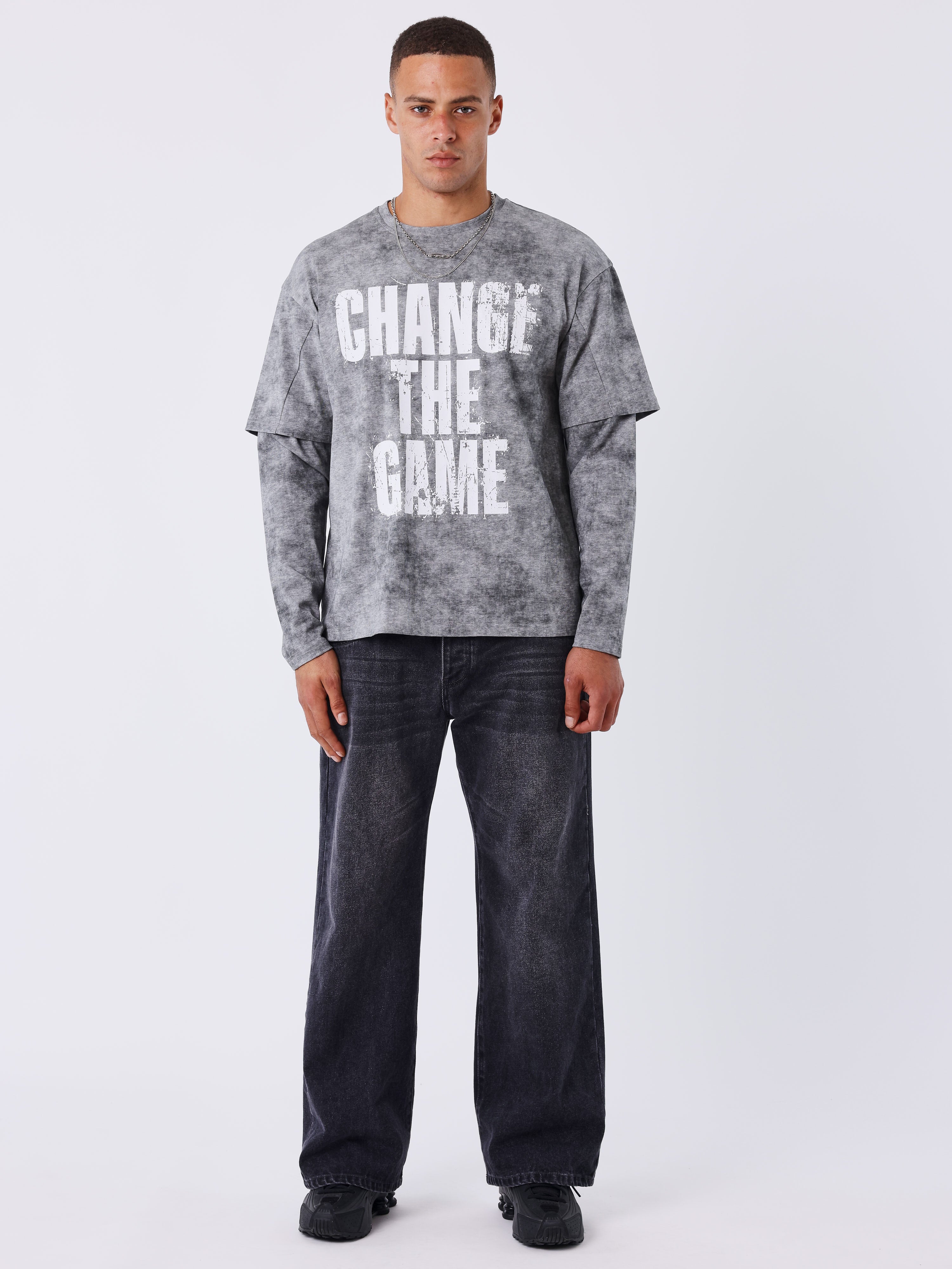 T-shirt manches longues effet Vintage - Image 5