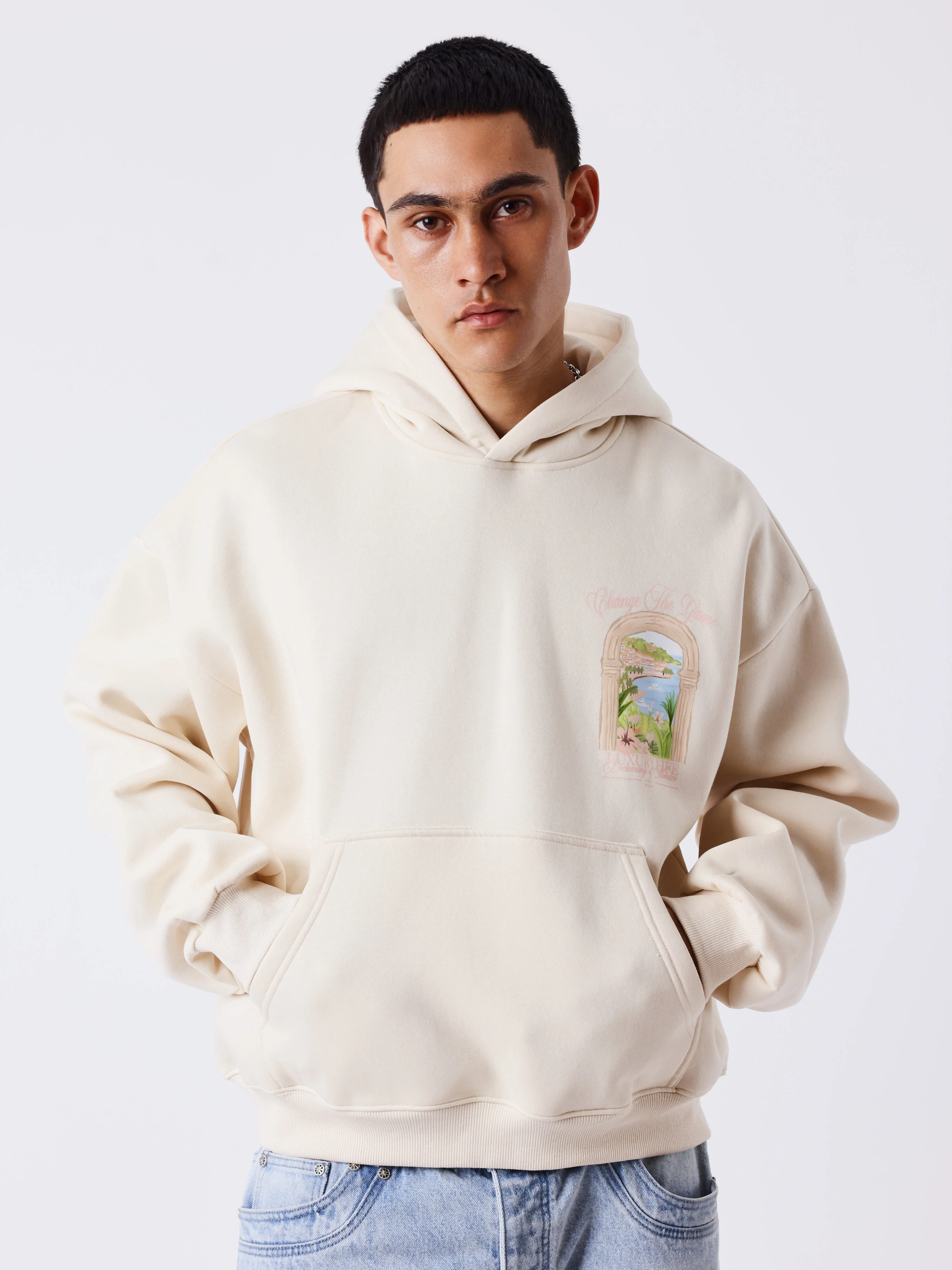Sweat à capuche Monaco Illustration